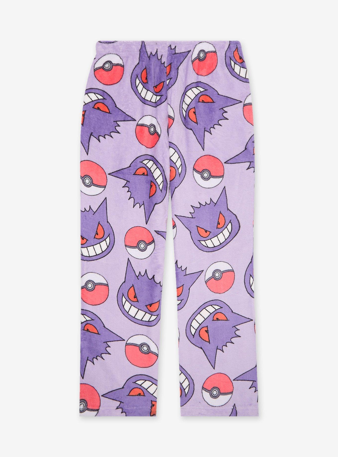 Pokémon Gengar Poké Balls Allover Print Plush Plus Sleep Pants- BoxLunch Exclusive