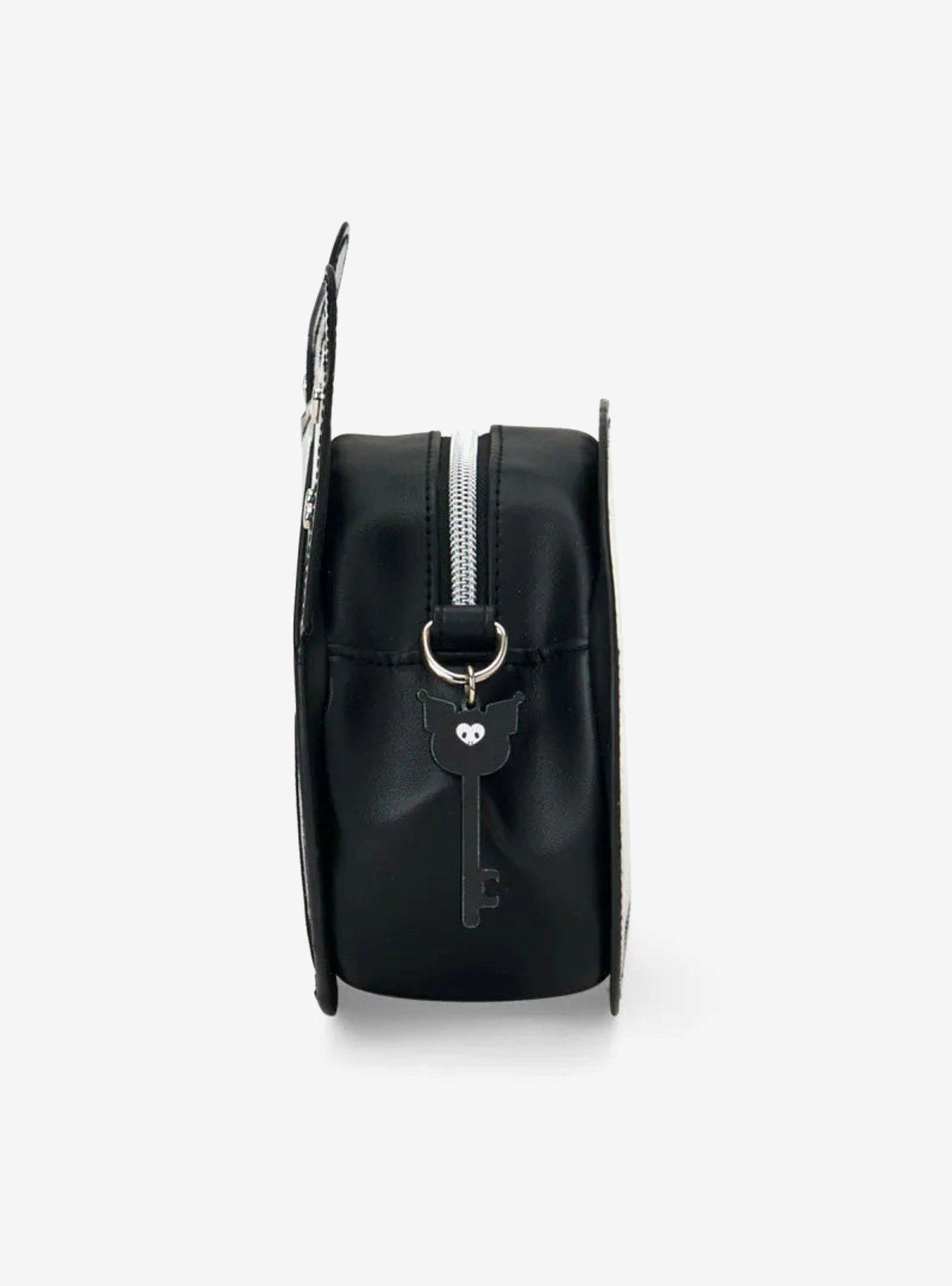 Kuromi Glitter Heart Figural Crossbody Bag, , hi-res