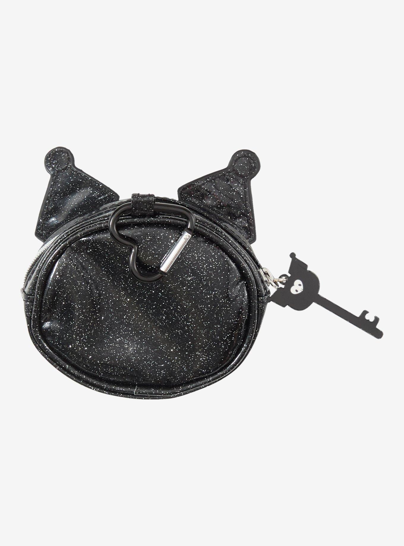 Sanrio Japan Originals Kuromi Glitter Figural Coin Purse, , hi-res