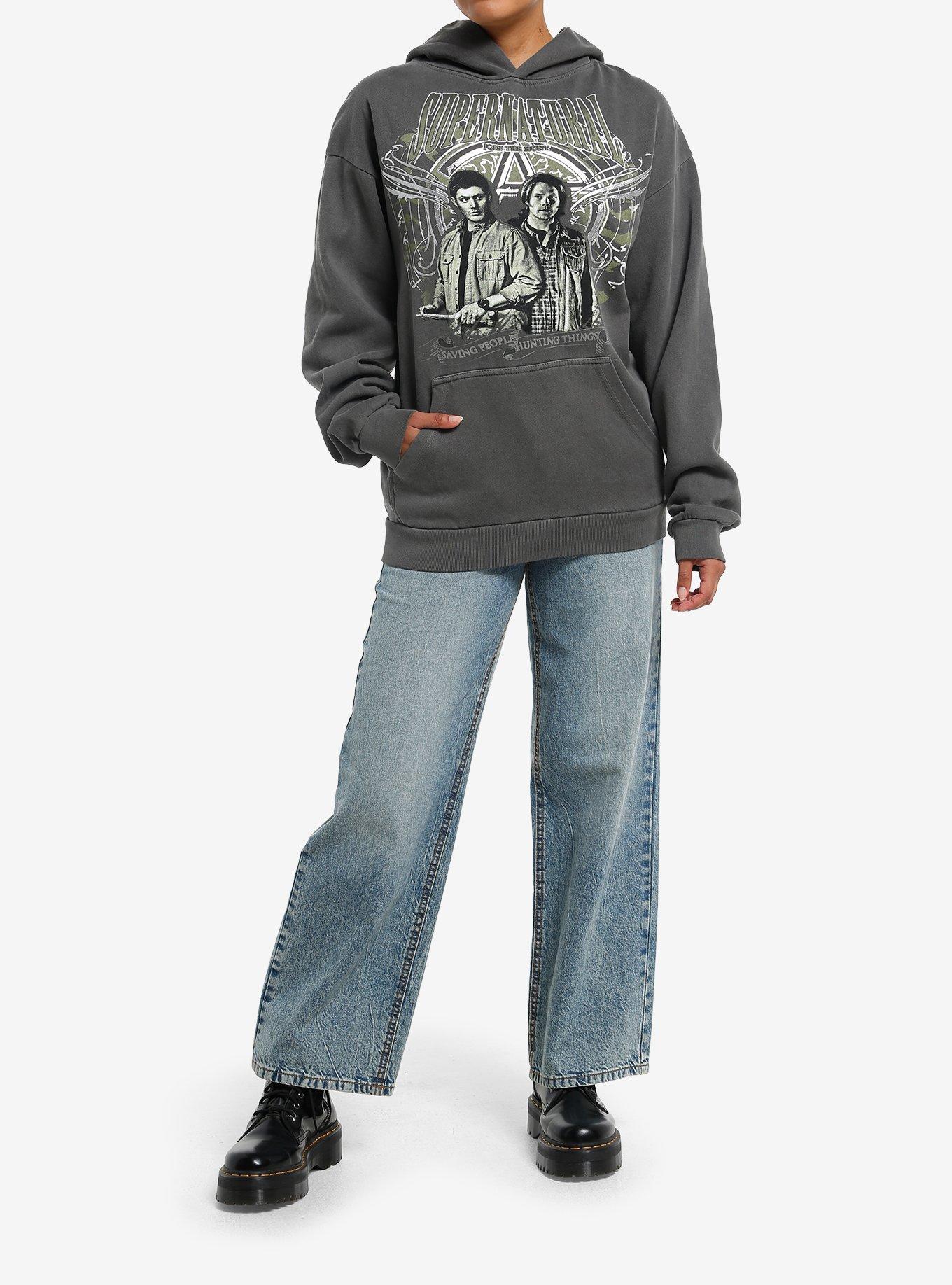 Supernatural Silver Foil Girls Hoodie, , hi-res