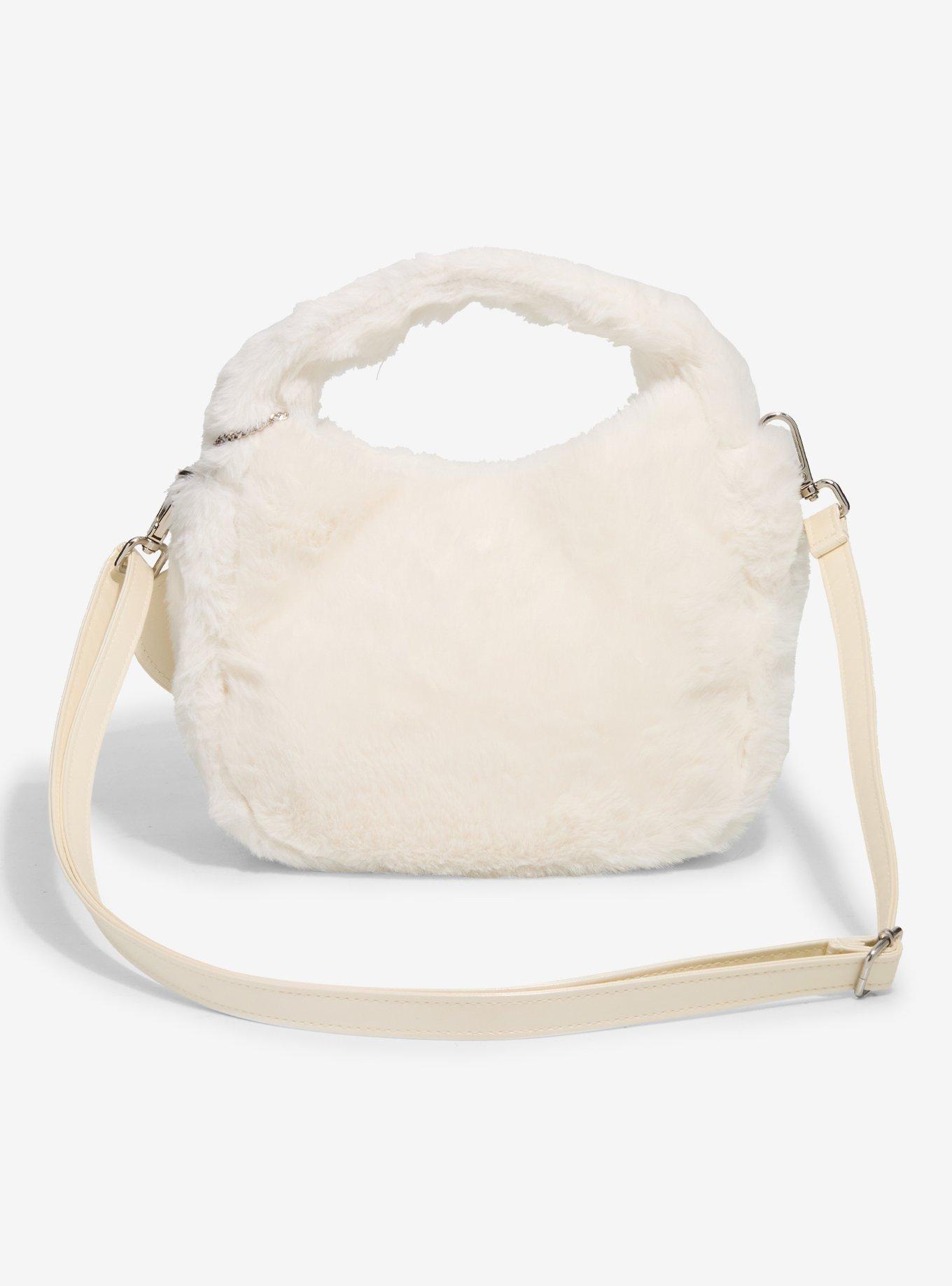 Sanrio Japan Originals Hello Kitty Fuzzy Wrist Crossbody Bag, , alternate