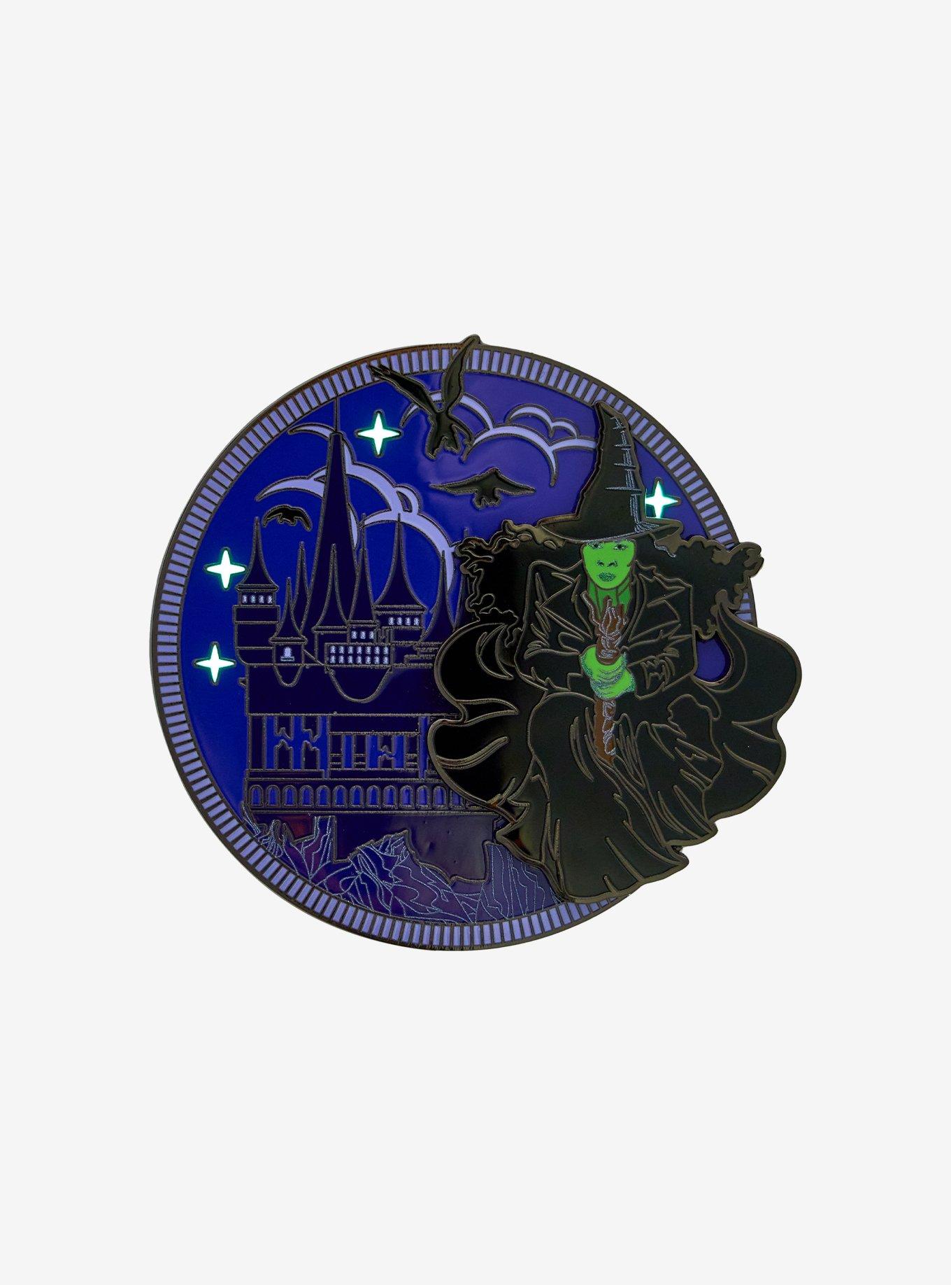 Loungefly Wicked Elphaba Broomstick Glow-in-the-Dark Limited Edition Sliding Enamel Pin &mdash; BoxLunch Exclusive, , hi-res