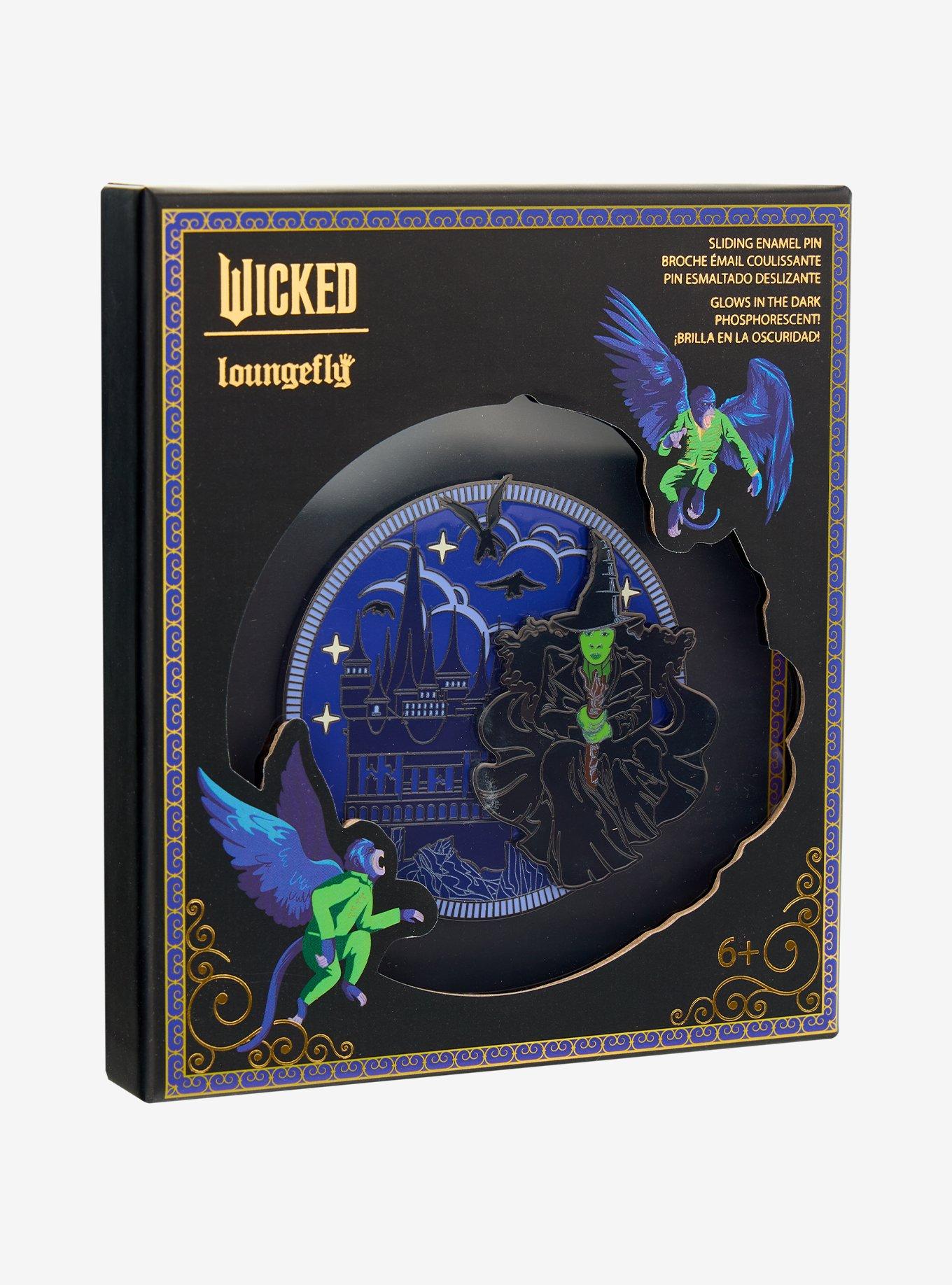 Loungefly Wicked Elphaba Broomstick Glow-in-the-Dark Limited Edition Sliding Enamel Pin &mdash; BoxLunch Exclusive, , alternate