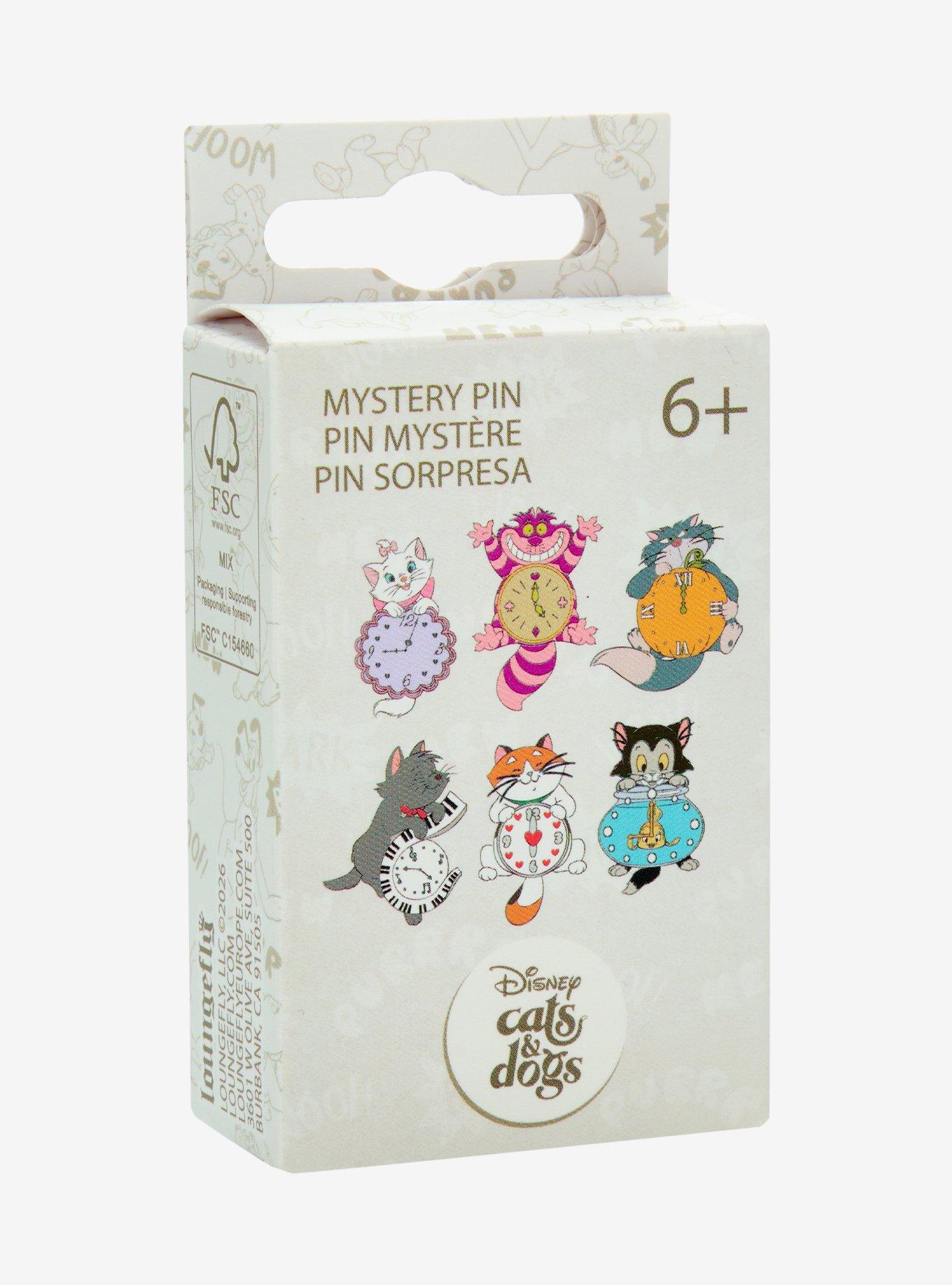 Loungefly Disney Cats Wall Clock Blind Box Enamel Pin &mdash; BoxLunch Exclusive, , hi-res
