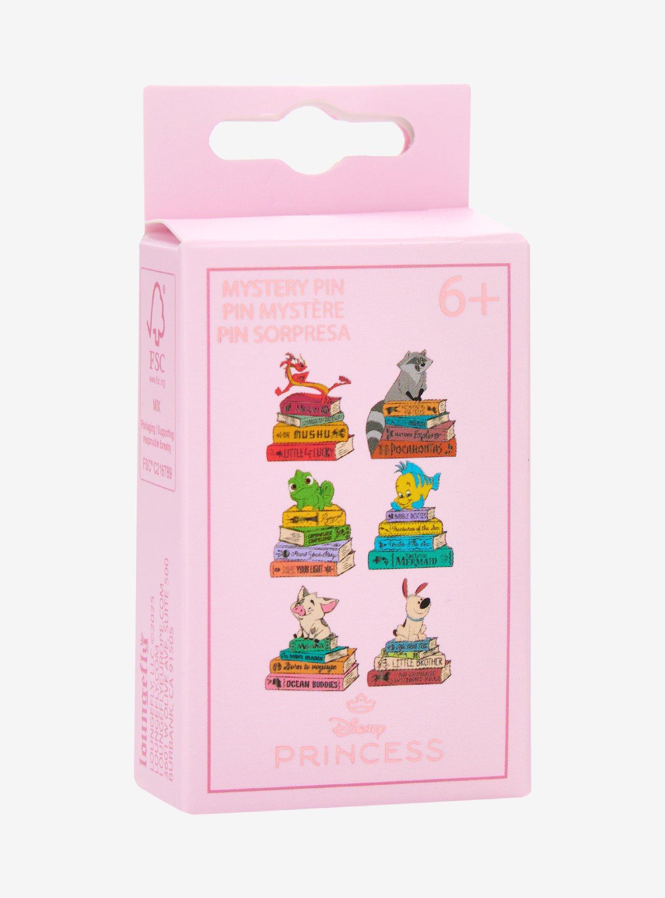 Loungefly Disney Princess Sidekick Book Stack Blind Box Enamel Pin &mdash; BoxLunch Exclusive, , hi-res