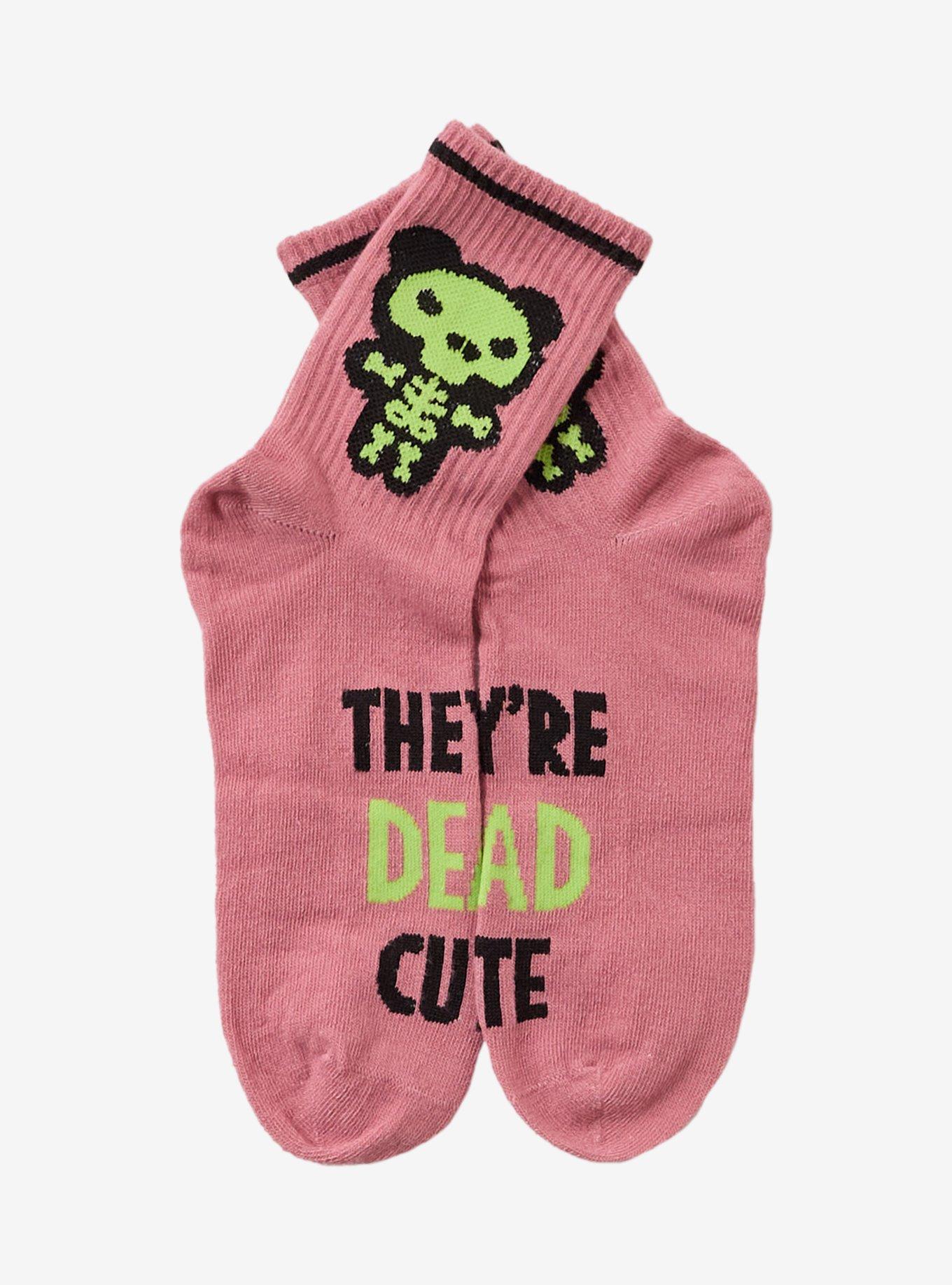 Deddy Bears Dead Cute Crew Socks 3 Pair, , hi-res