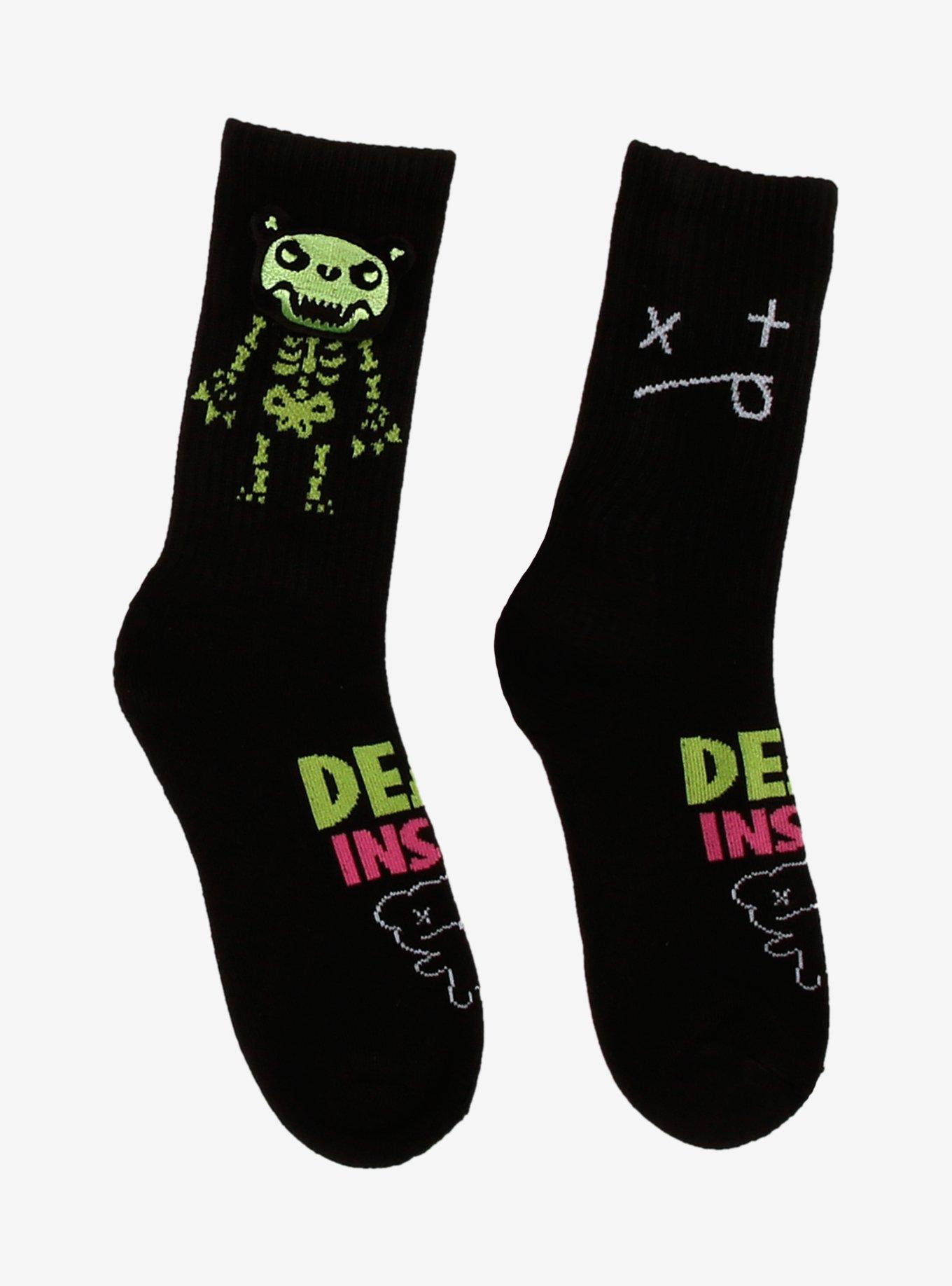 Deddy Bears Dead Inside 3D Crew Socks, , hi-res