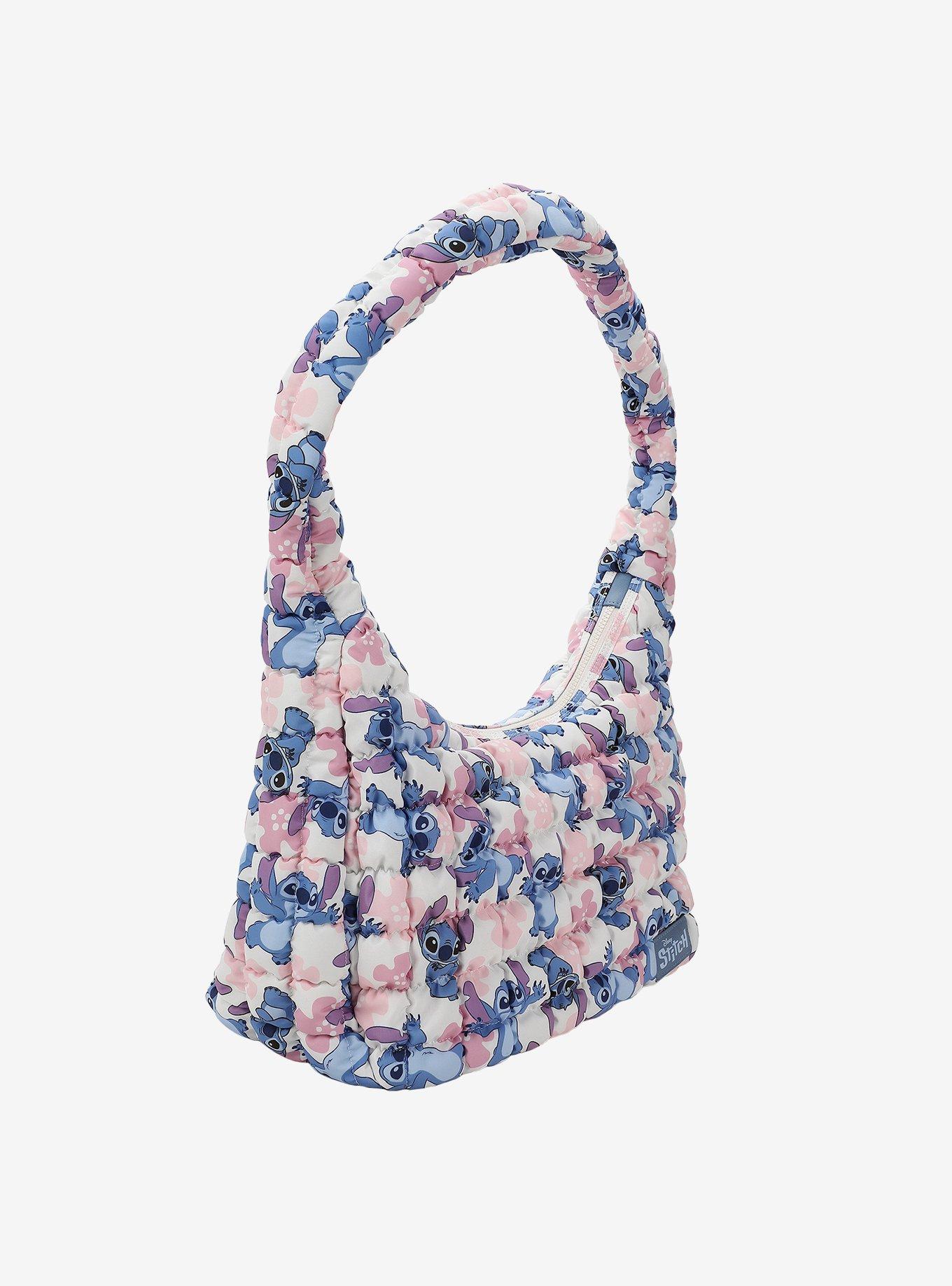 Disney Stitch Floral Quilted Tote Bag, , hi-res