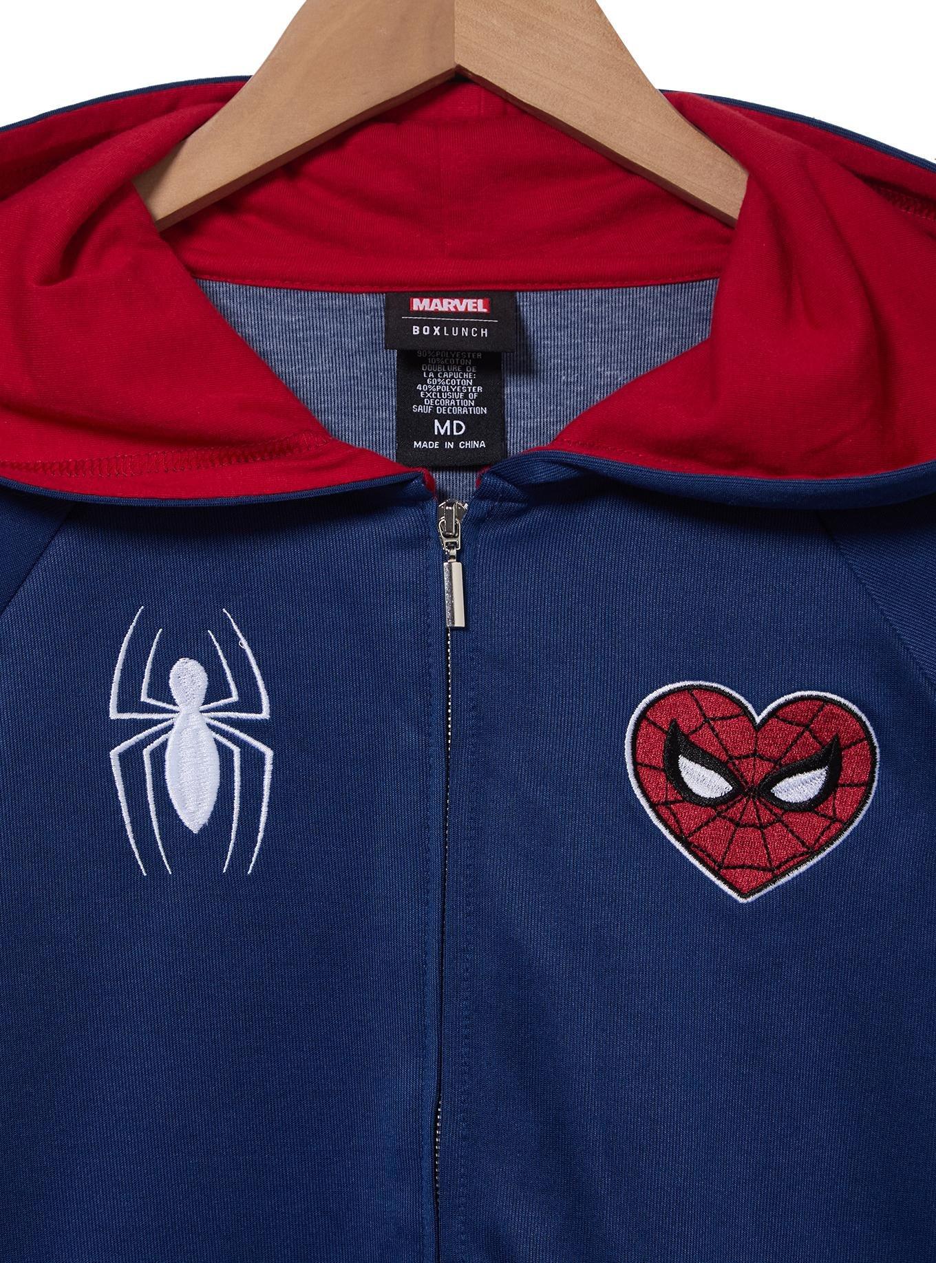 Marvel Spider-Man Active Quarter Zip Hoodie Plus Size, MULTI, alternate - view 3