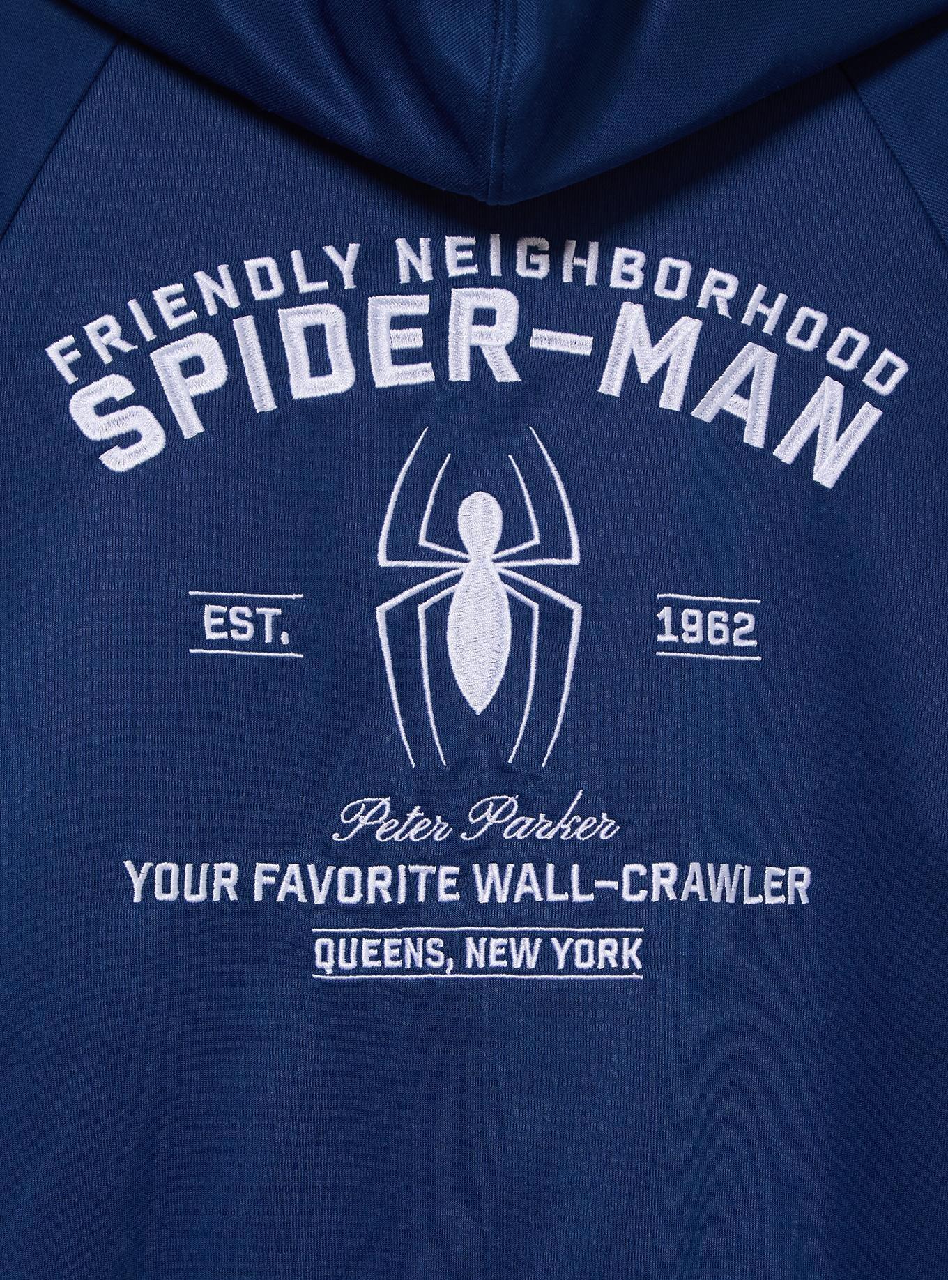Marvel Spider-Man Active Quarter Zip Hoodie Plus Size, MULTI, alternate - view 4