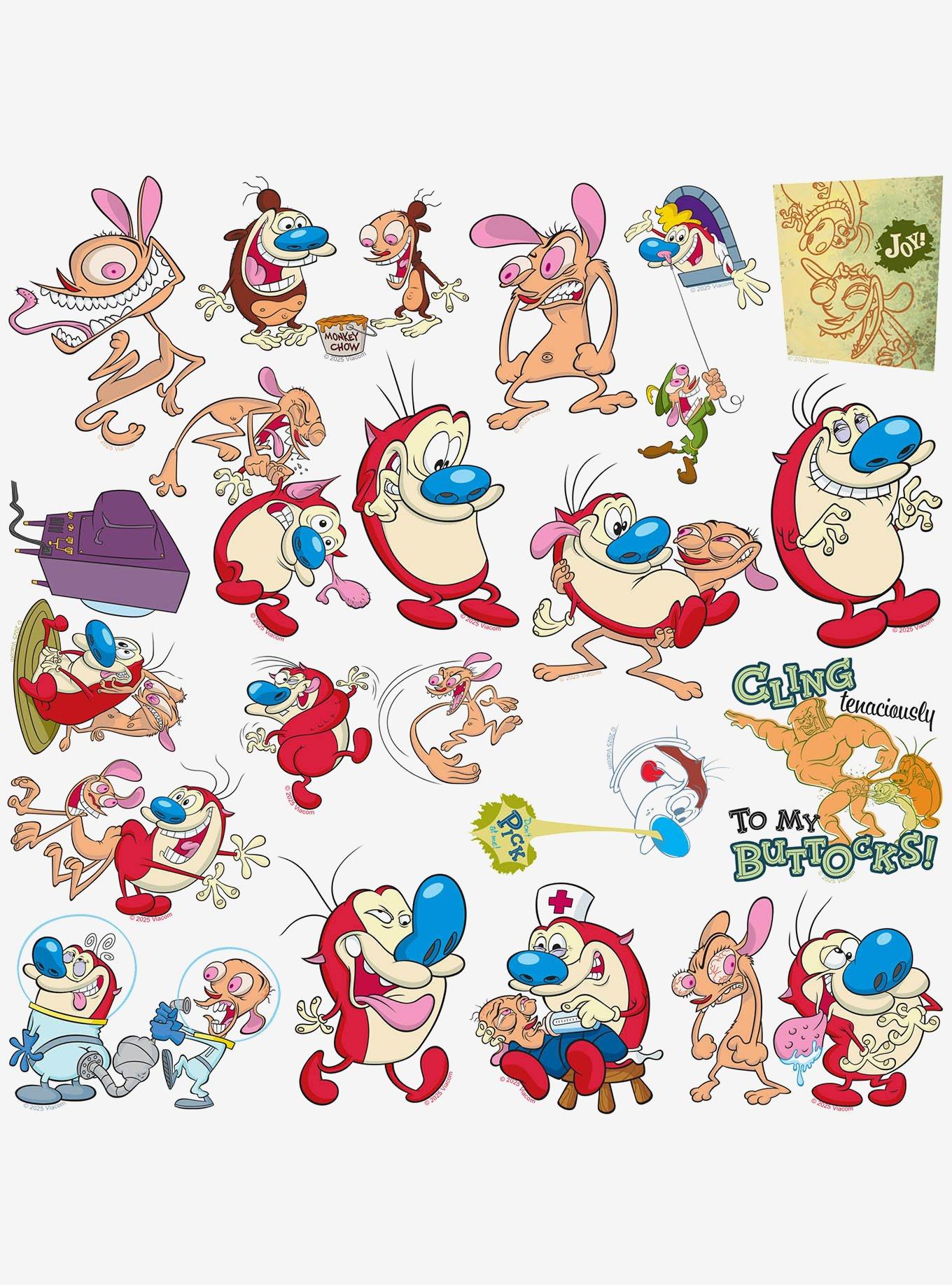 Ren and Stimpy Variety 50ct Sticker Pack, , alternate