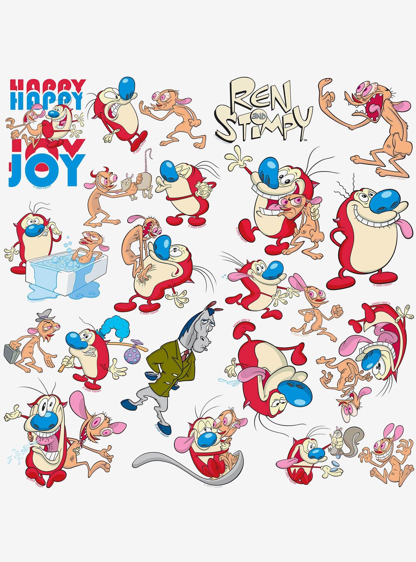 Ren and Stimpy Variety 50ct Sticker Pack, , alternate