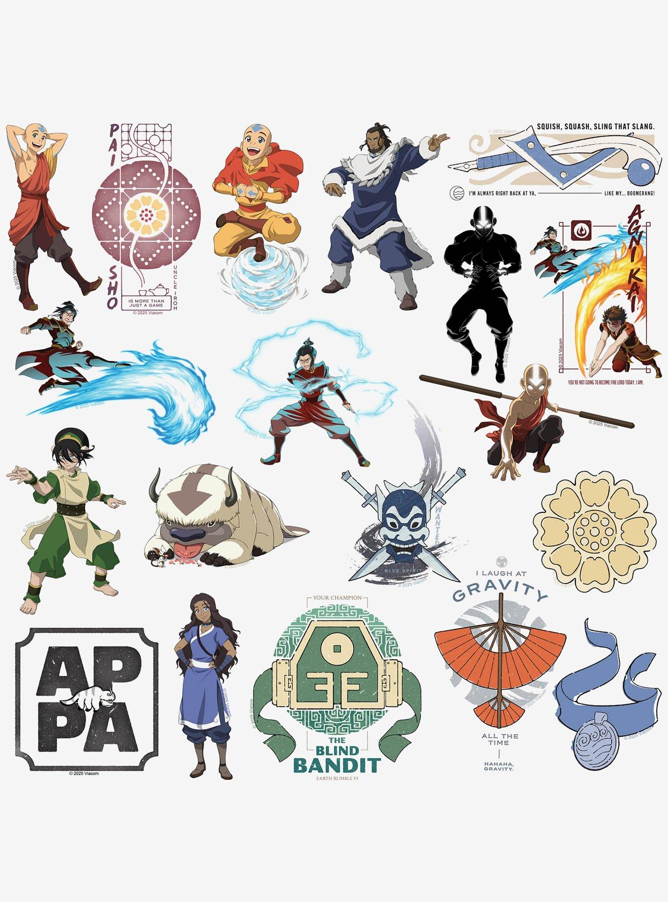 Avatar: The Last Airbender Variety 50ct Sticker Pack, , alternate