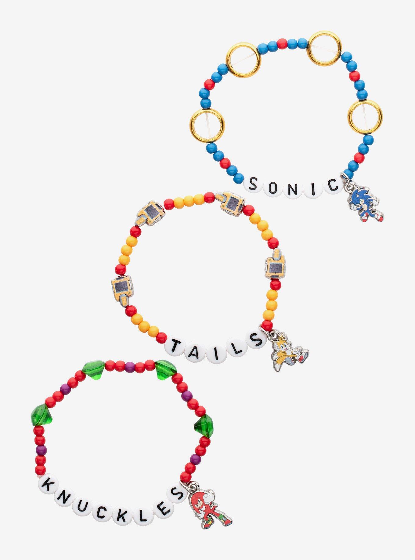 Sonic The Hedgehog 3 Team Sonic Bead Bracelet Set, , hi-res