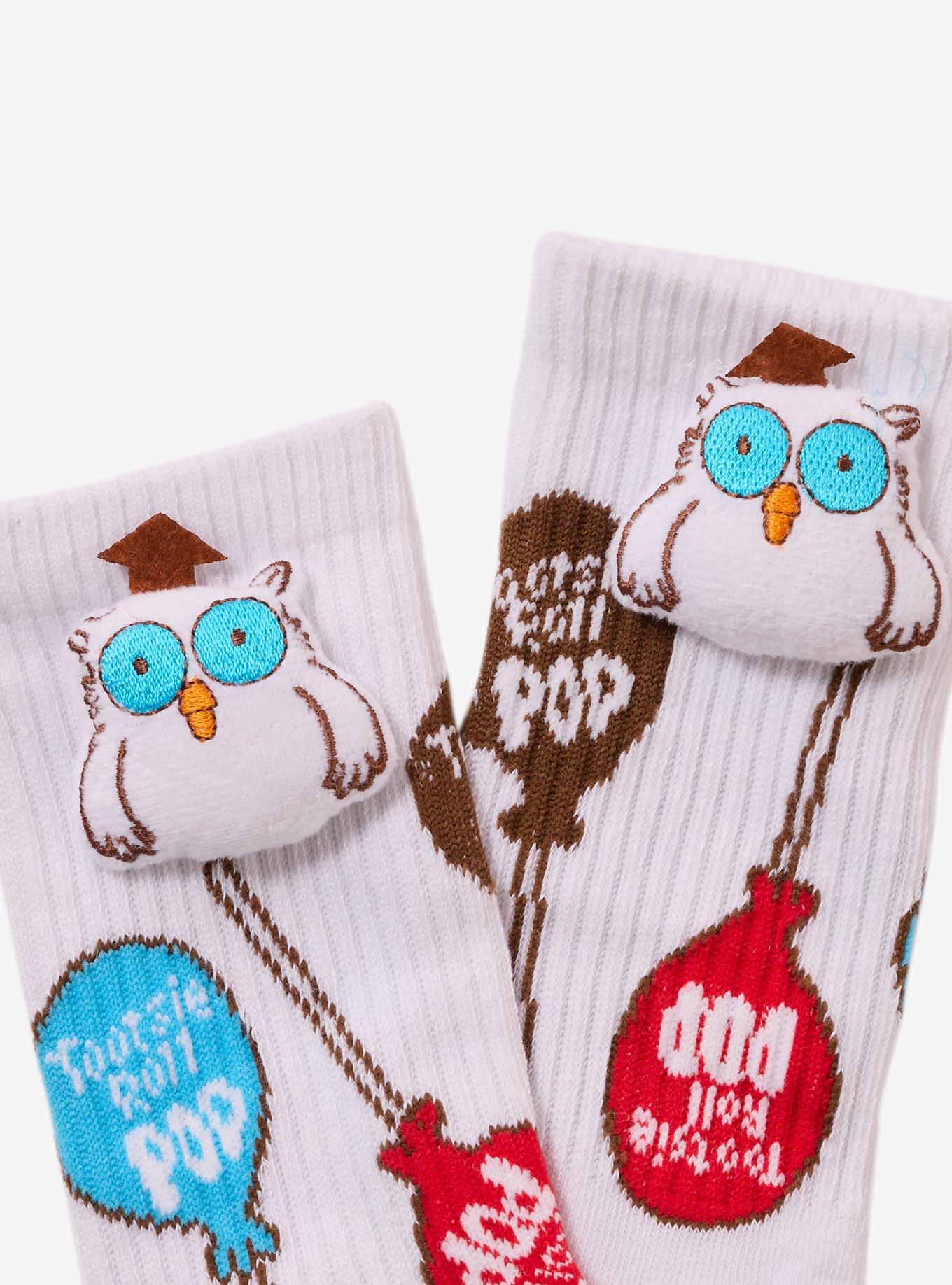Tootsie Roll Pop Owl Crew Socks, , hi-res