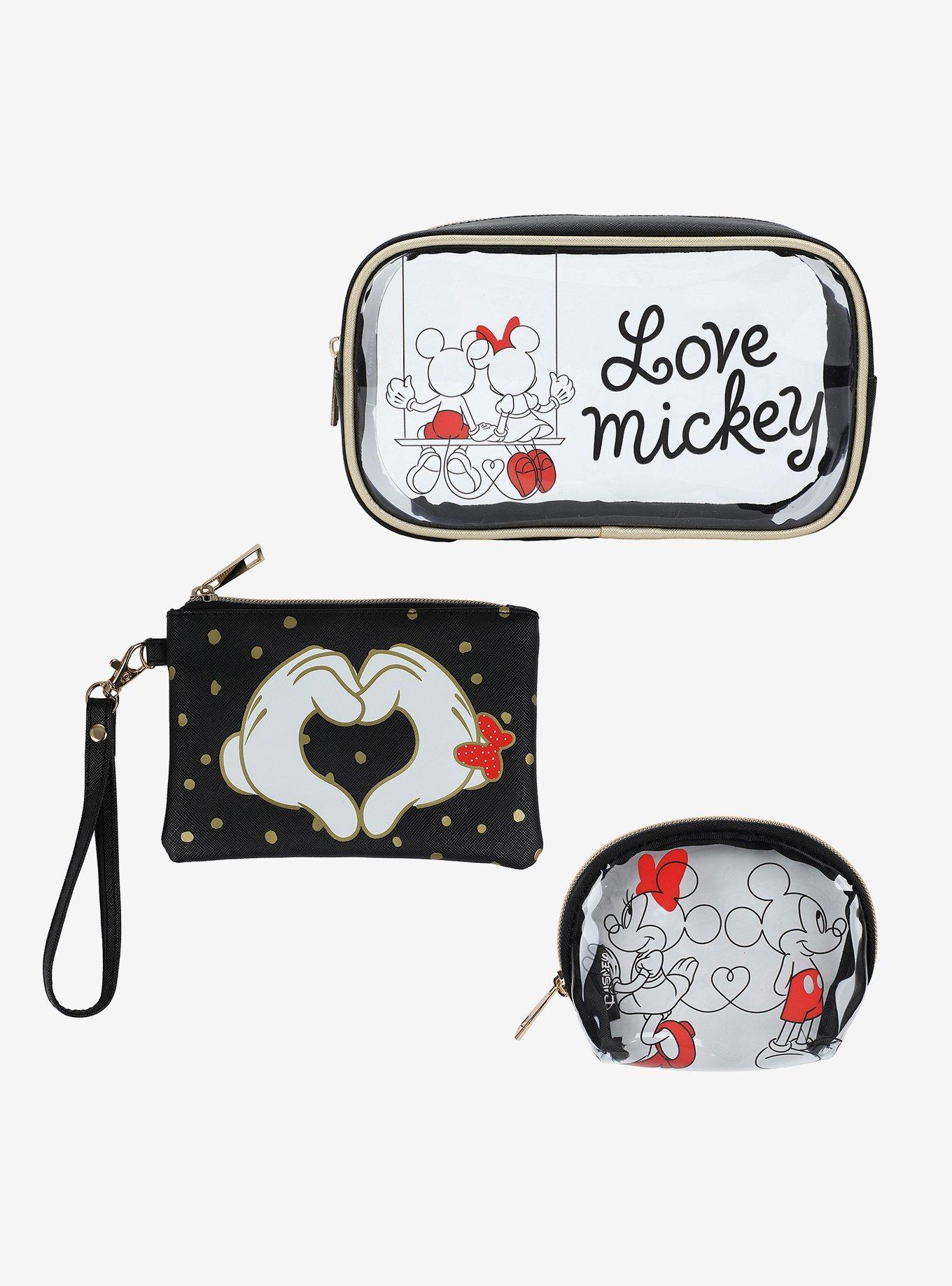 Disney Mickey Mouse & Minnie Mouse Makeup Bag Set, , alternate