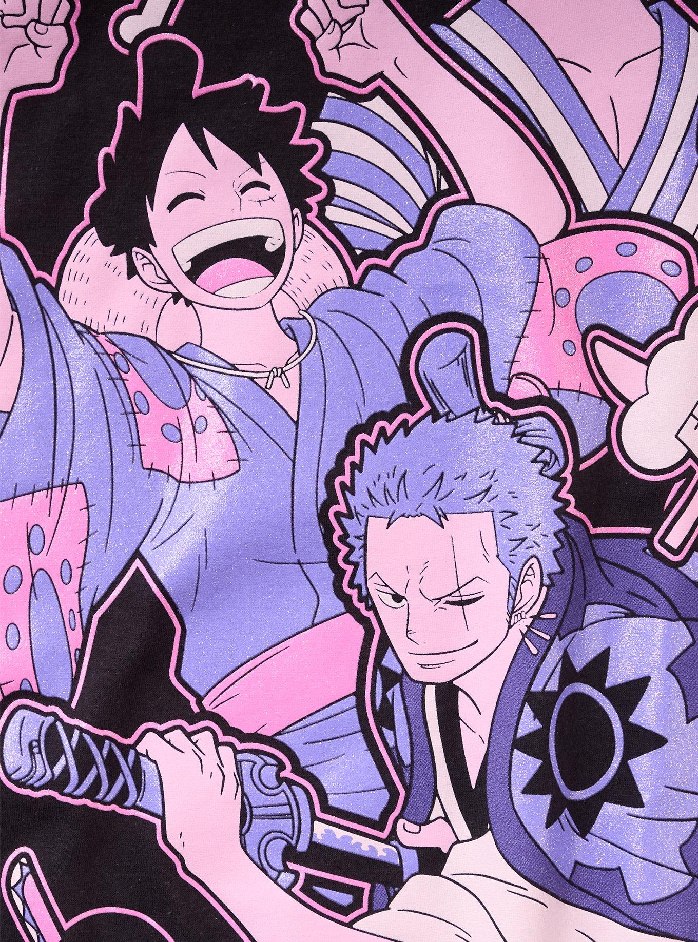 One Piece Trio Wano Glitter Print T-Shirt, , hi-res
