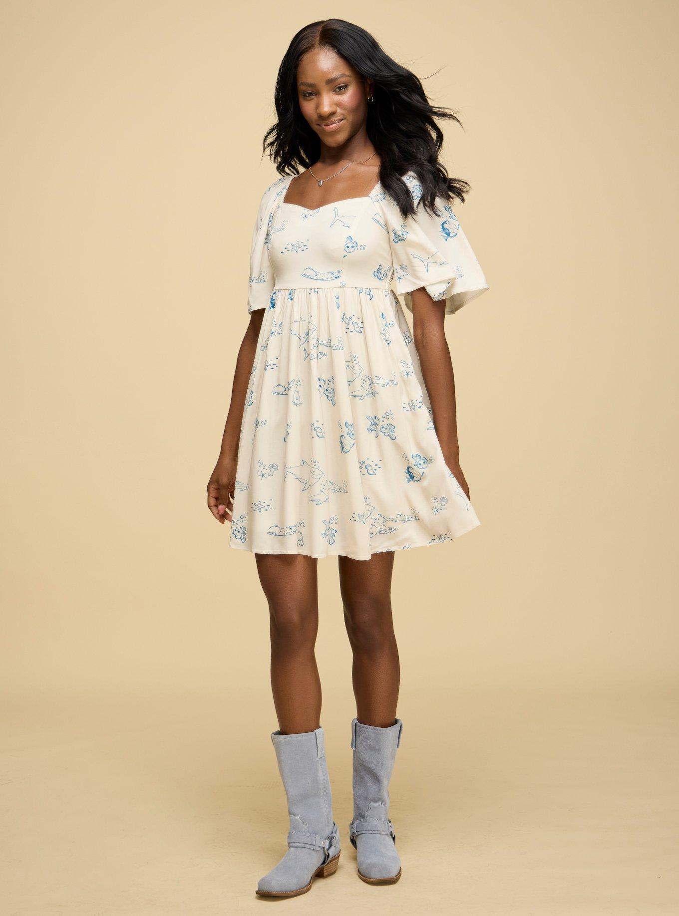 Her Universe Disney Pixar Finding Nemo Character Flutter Sleeve Dress Her Universe Exclusive, , hi-res