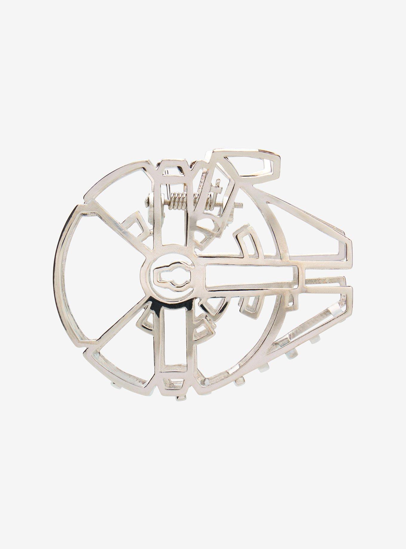 Star Wars Millennium Falcon Line Art Claw Hair Clip, , hi-res