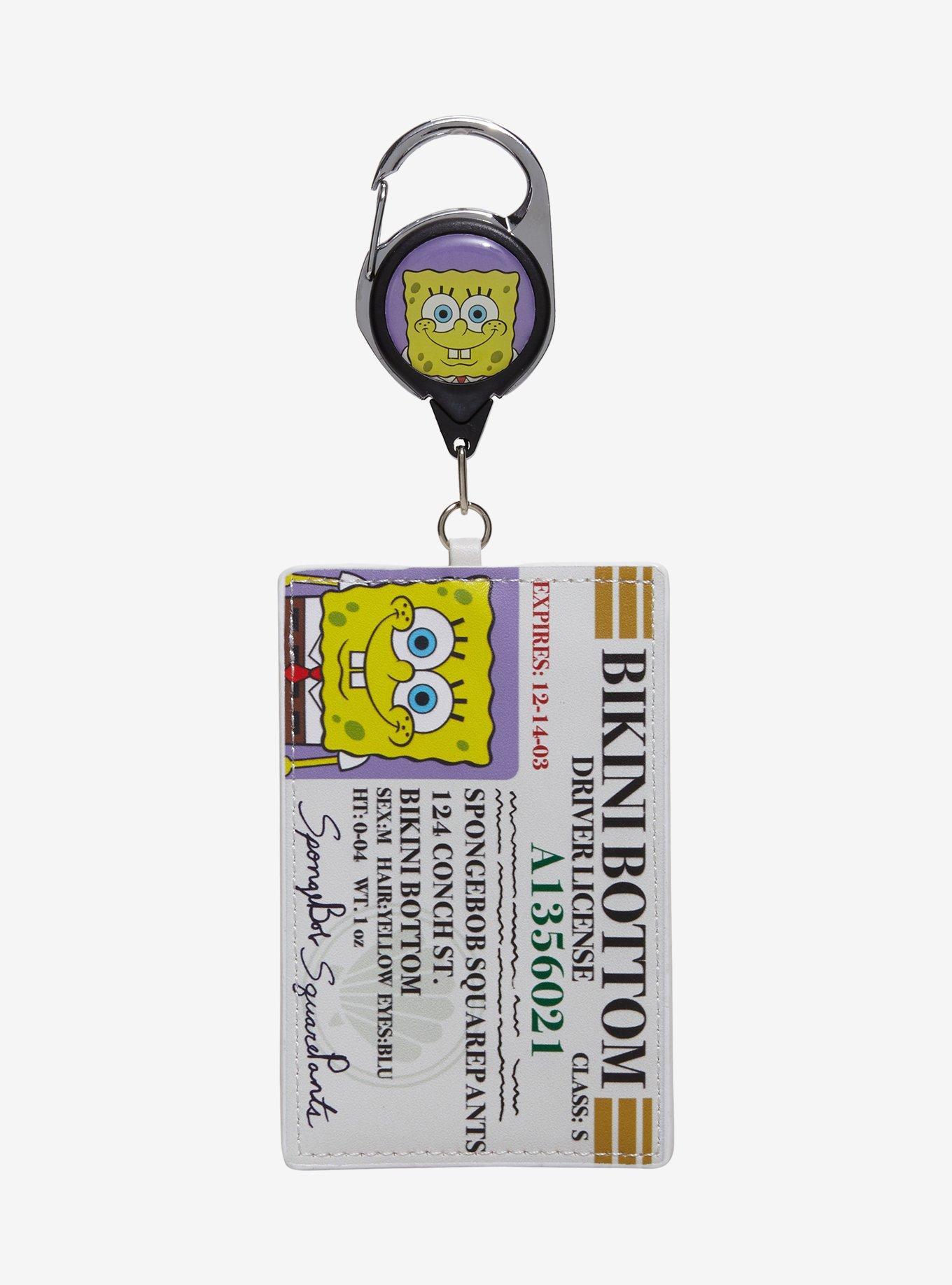 SpongeBob SquarePants Driver's License Retractable Lanyard — BoxLunch Exclusive, , alternate