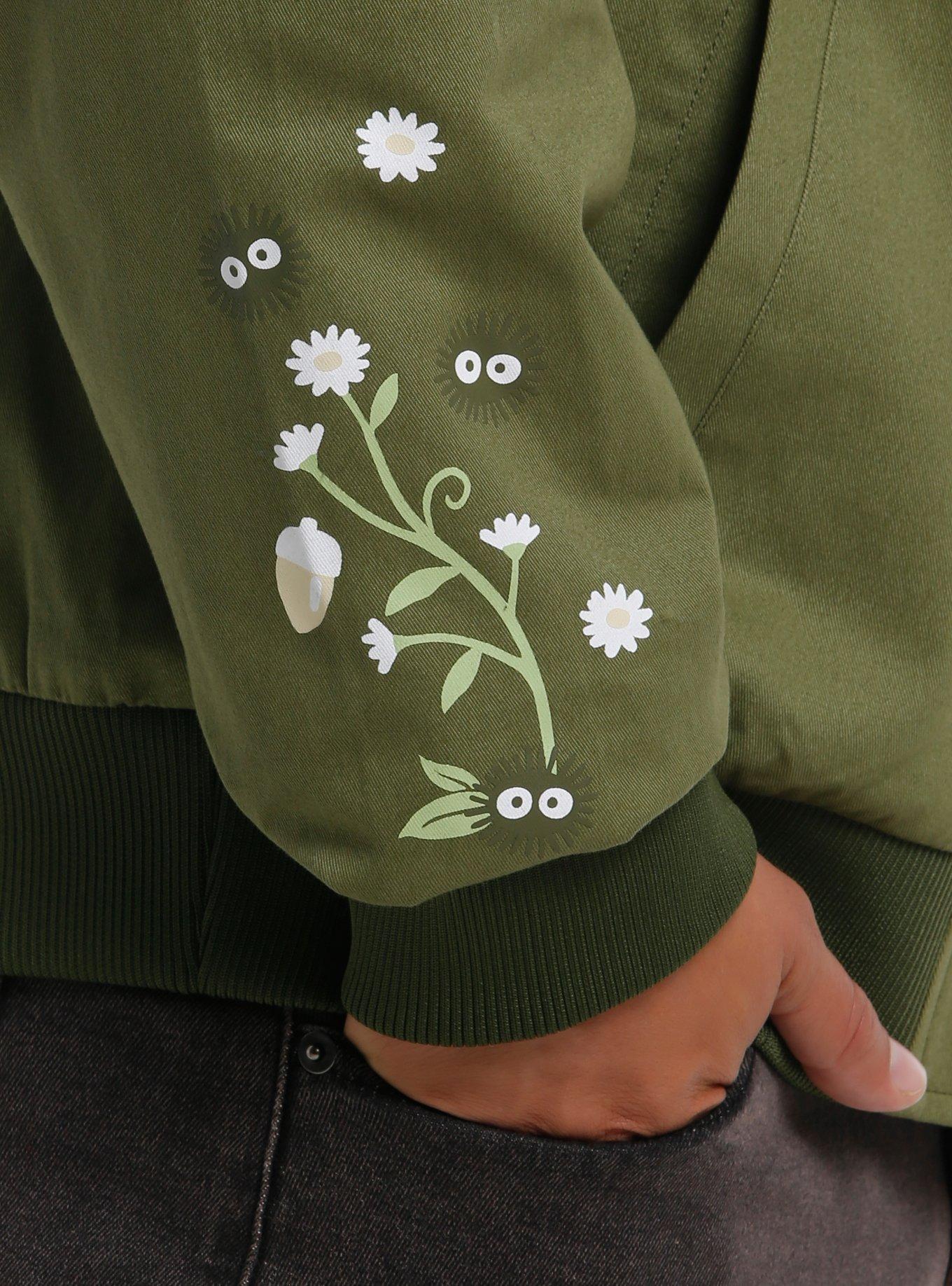 Our Universe Studio Ghibli® My Neighbor Totoro Soot Sprites Green Bomber Jacket, SAGE, alternate