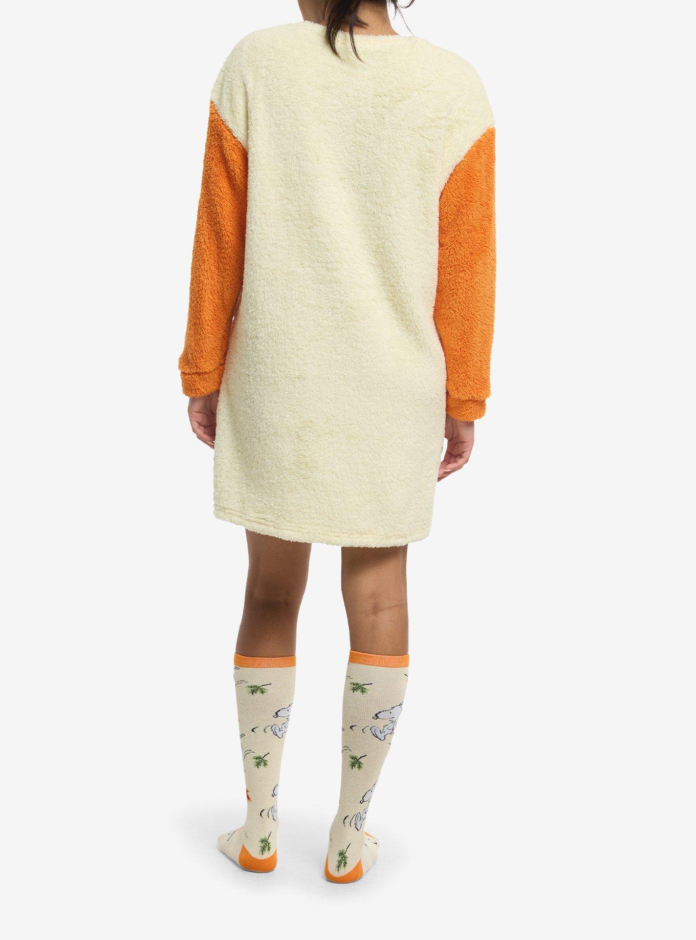 Peanuts Snoopy Fall Fuzzy Sweater & Sock Lounge Set, , hi-res