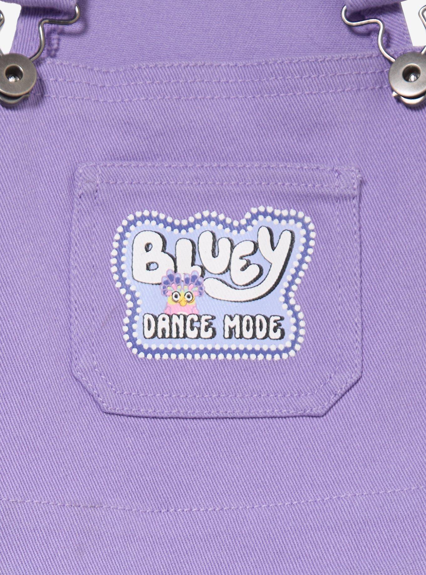 Bluey Dance Mode Toddler Overalls - BoxLunch Exclusive, PURPLE, alternate