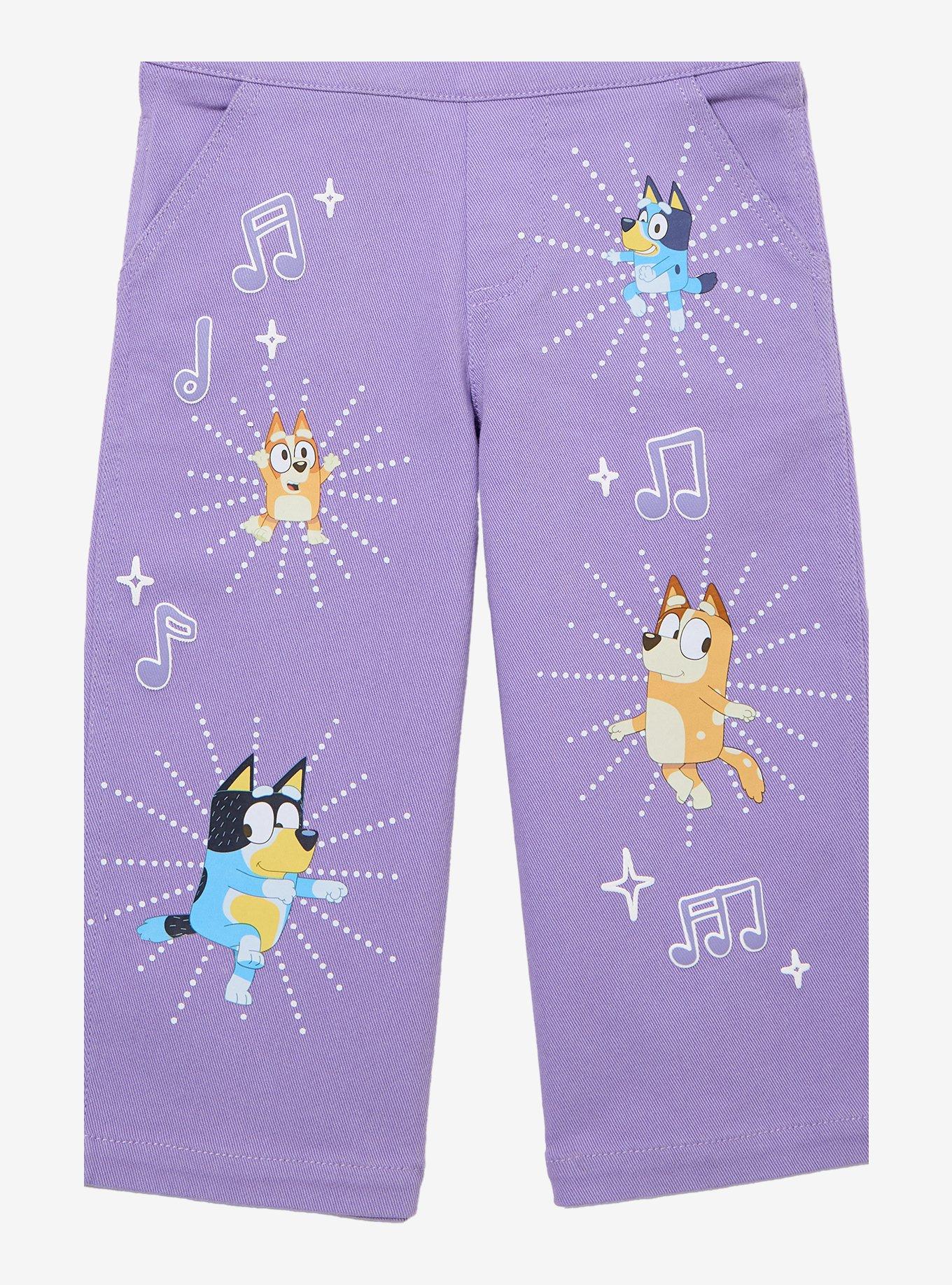 Bluey Dance Mode Toddler Overalls - BoxLunch Exclusive, PURPLE, alternate
