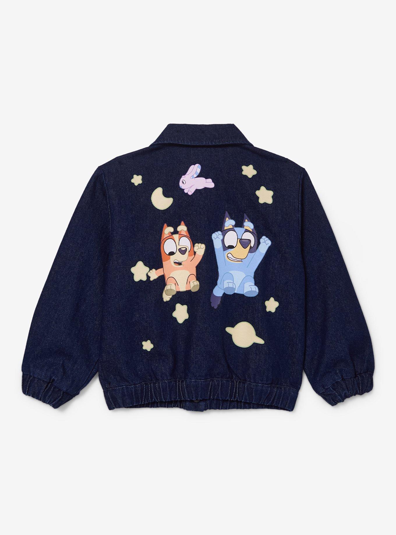 Disney Bluey Sleepy Time Toddler Denim Jacket - BoxLunch Exclusive, , hi-res