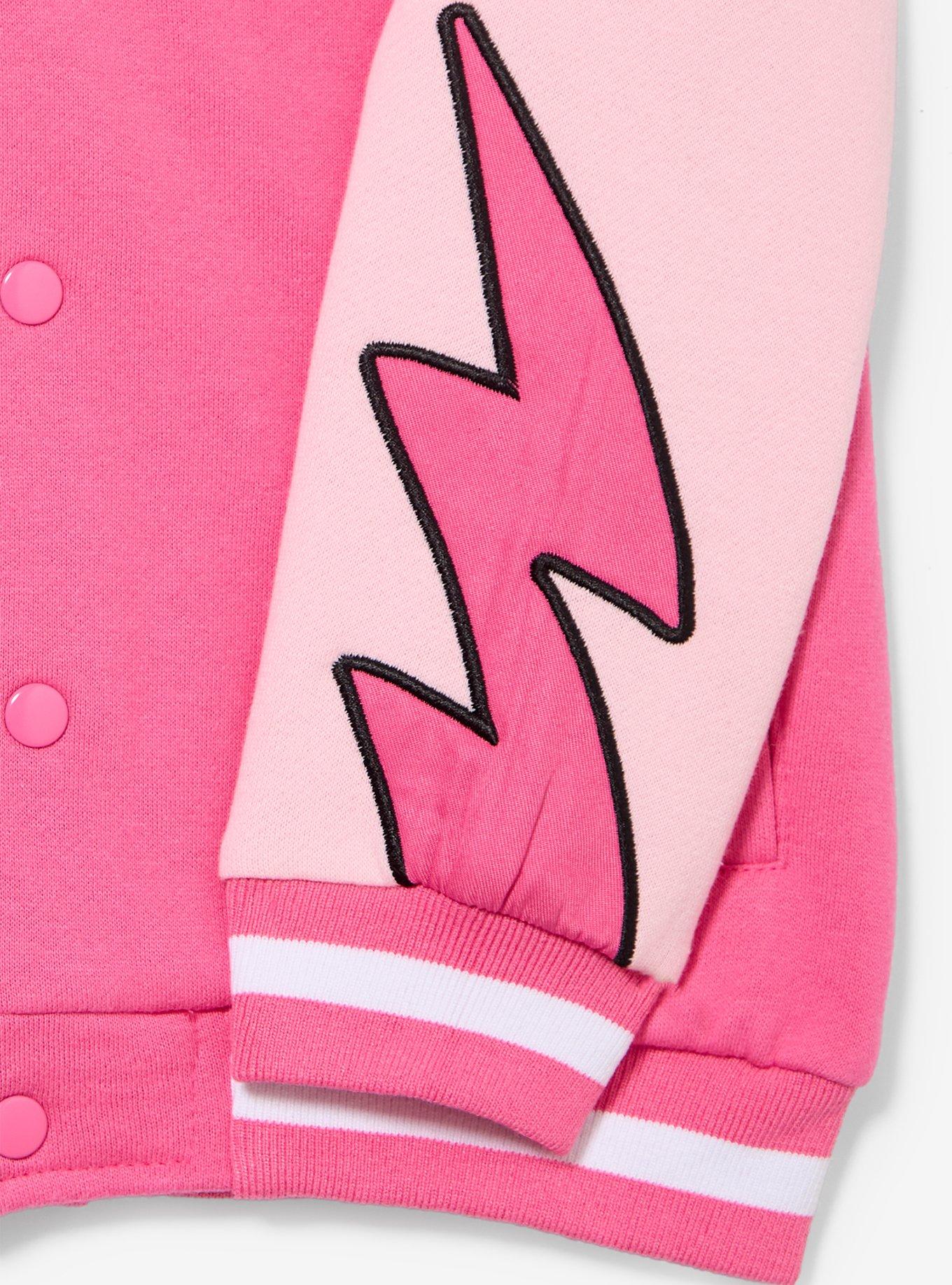 Bluey Pizza Girls Toddler Varsity Jacket - BoxLunch Exclusive, PINK, alternate