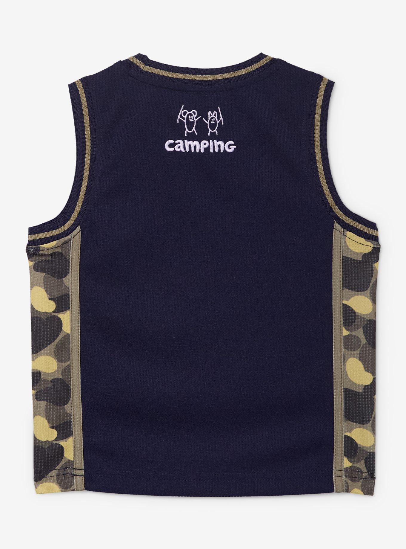 Bluey Camping Camo Toddler Basketball Jersey - BoxLunch Exclusive, , hi-res