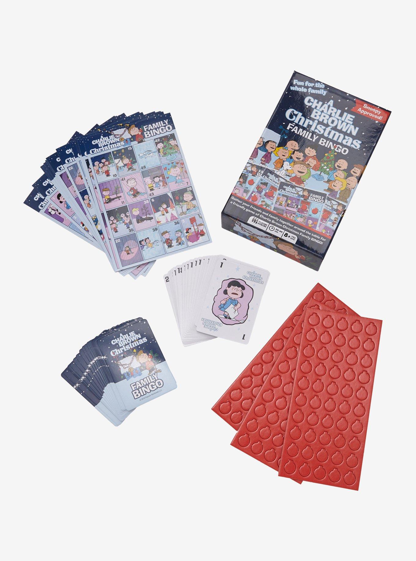 Peanuts A Charlie Brown Christmas Family Bingo Game, , alternate