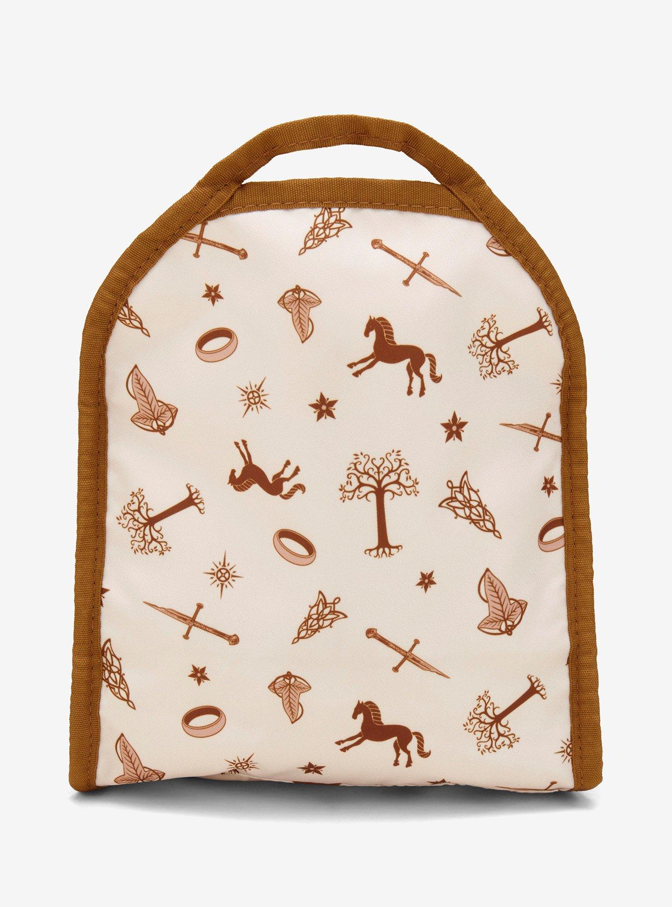 The Lord of The Rings Tonal Icons Allover Print Mini Backpack Organizer - BoxLunch Exclusive, , alternate