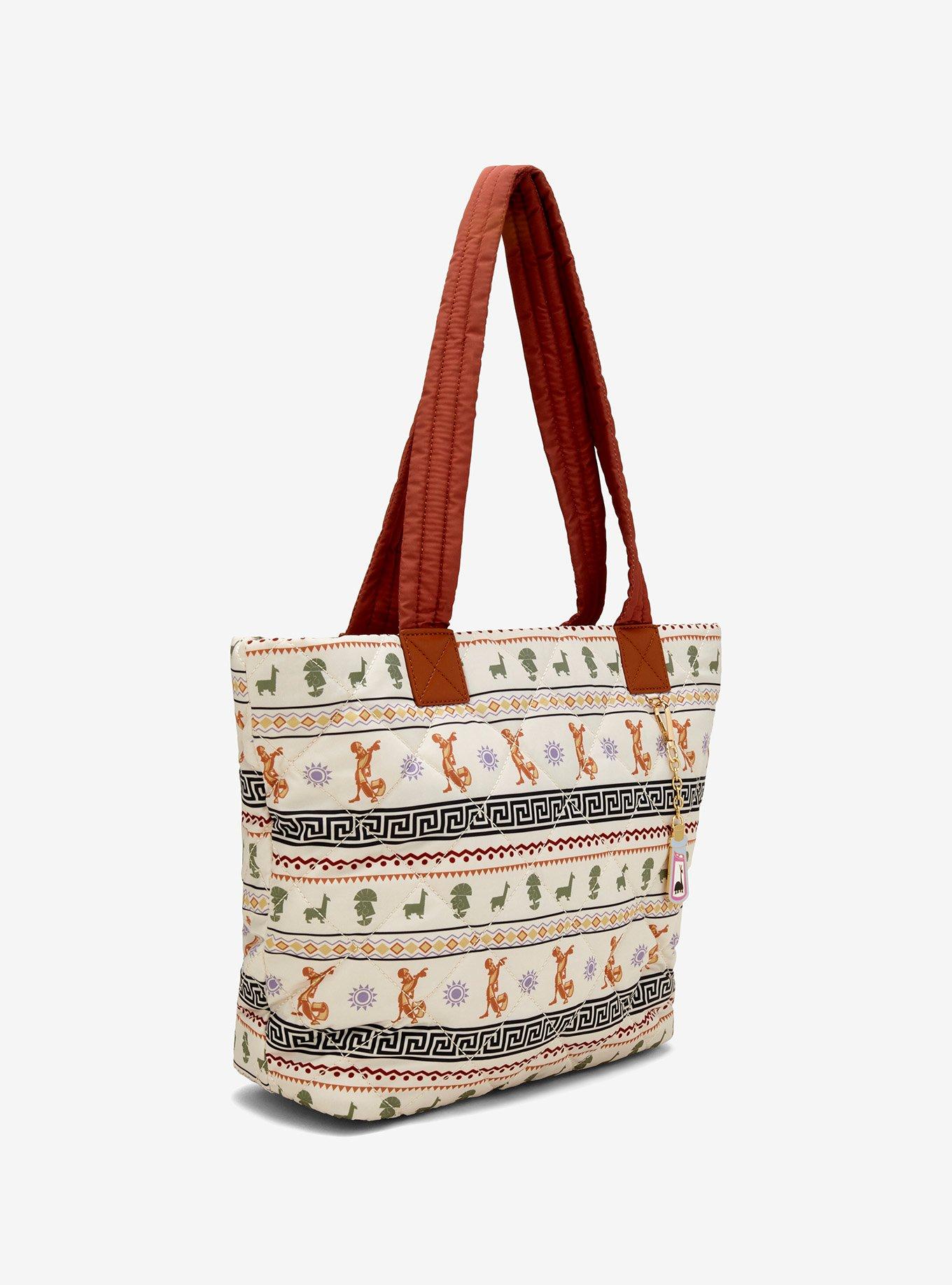 Disney The Emperor's New Groove Pattern Quilted Tote Bag - BoxLunch Exclusive, , hi-res