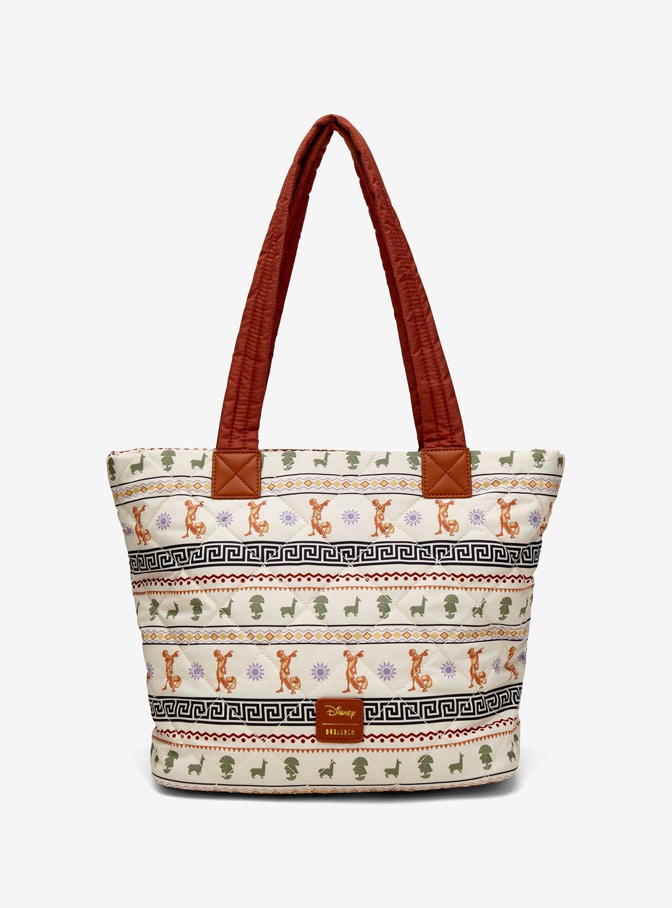 Disney The Emperor's New Groove Pattern Quilted Tote Bag - BoxLunch Exclusive, , alternate