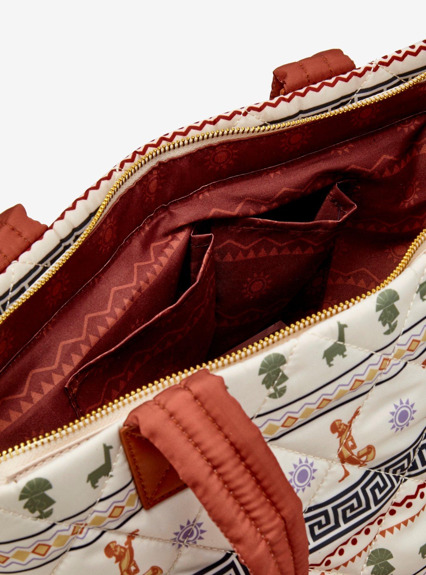 Disney The Emperor's New Groove Pattern Quilted Tote Bag - BoxLunch Exclusive, , alternate