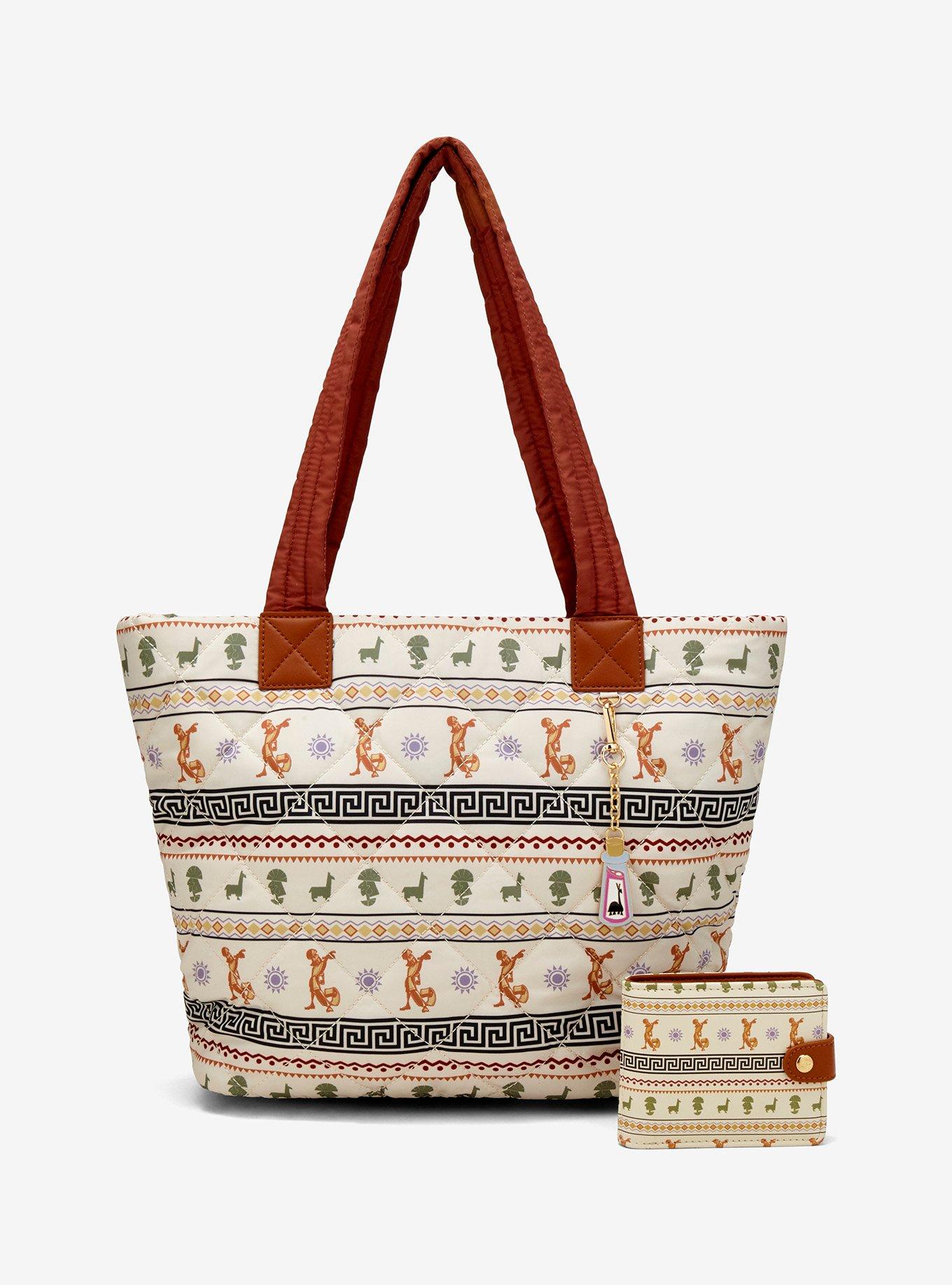 Disney The Emperor's New Groove Pattern Quilted Tote Bag - BoxLunch Exclusive, , alternate