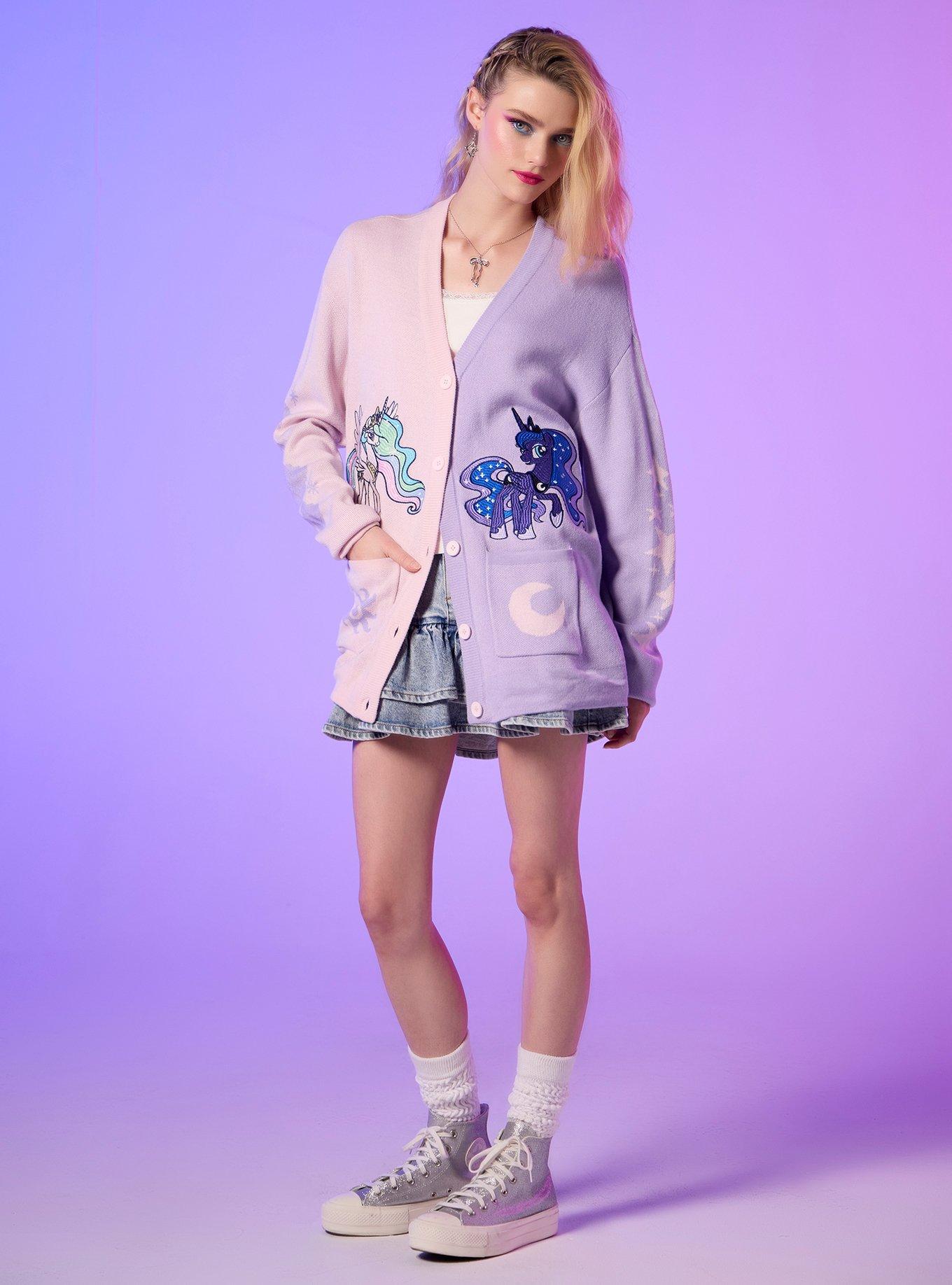 My Little Pony Celestia & Luna Split Girls Cardigan, , hi-res