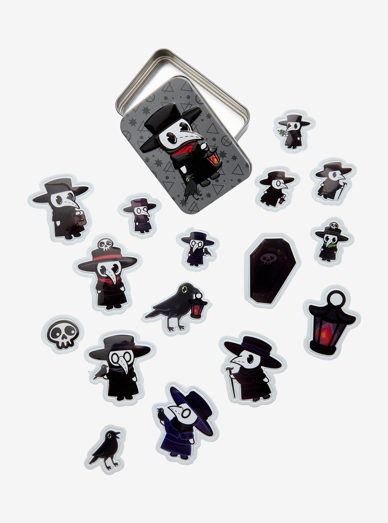Plague Doctor Puffy Sticker Tin, , hi-res