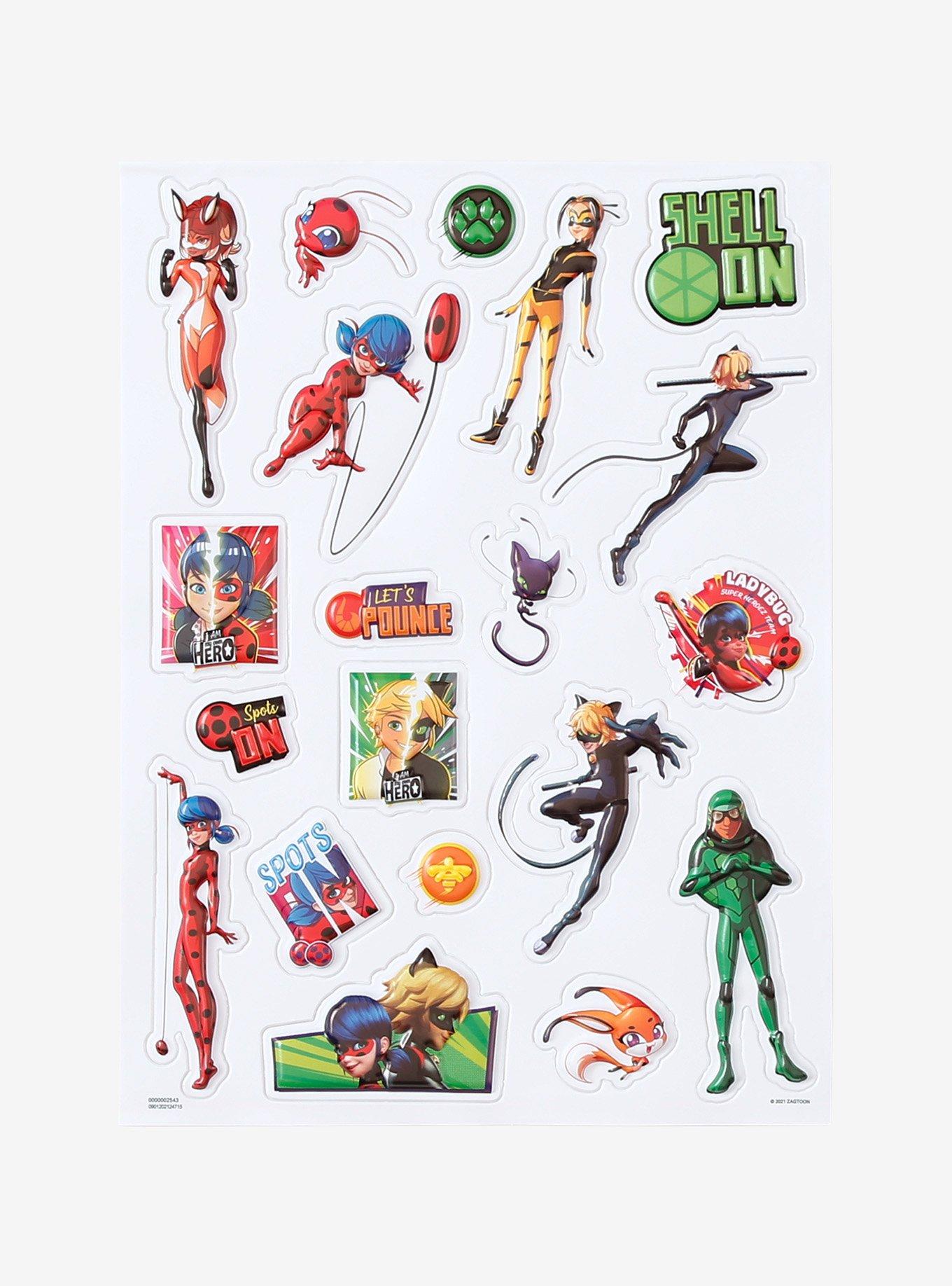 Miraculous: Tales Of Ladybug And Cat Noir Puff Sticker Sheet, , hi-res