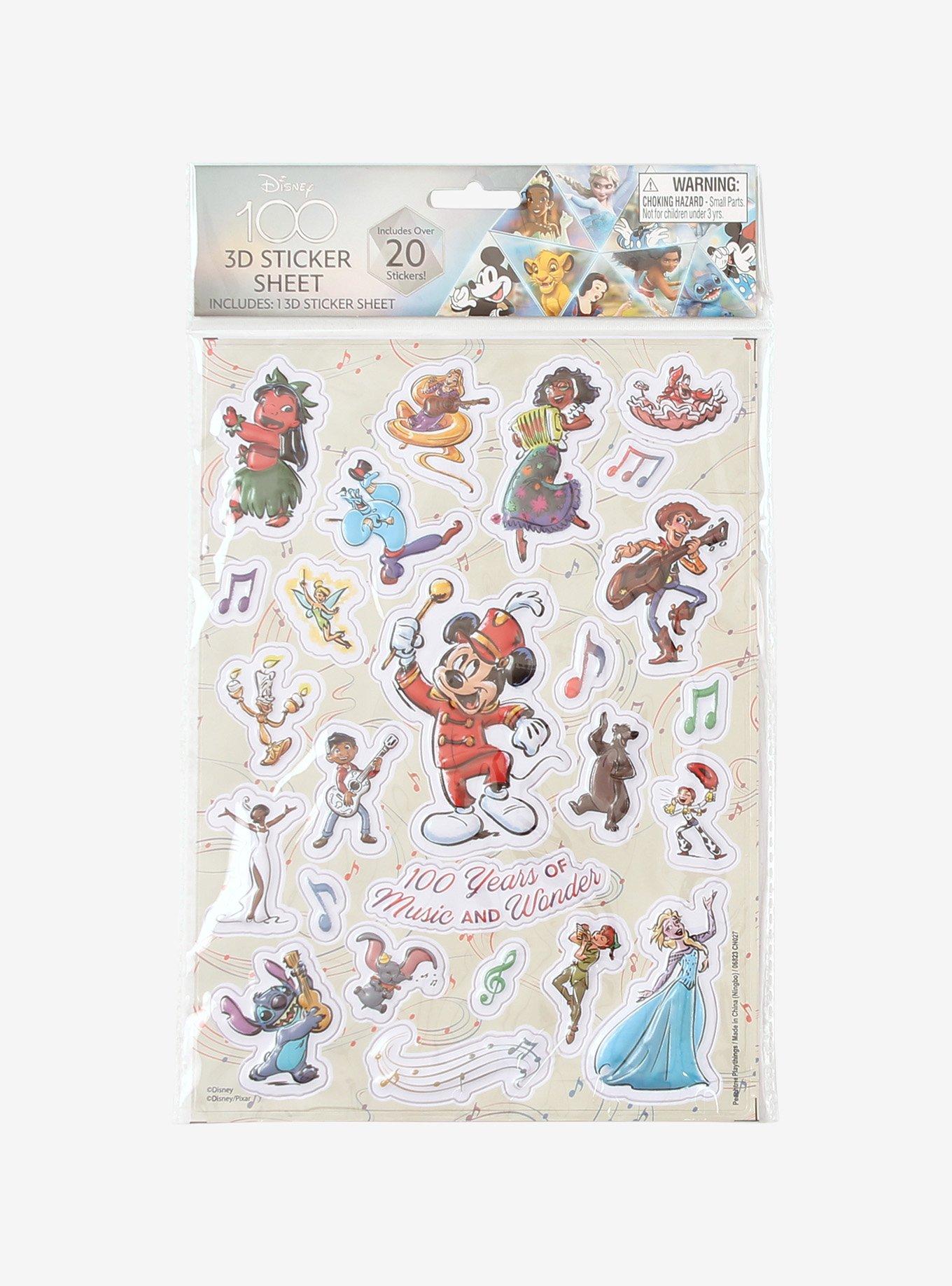 Disney100 Puffy Sticker Sheet, , hi-res