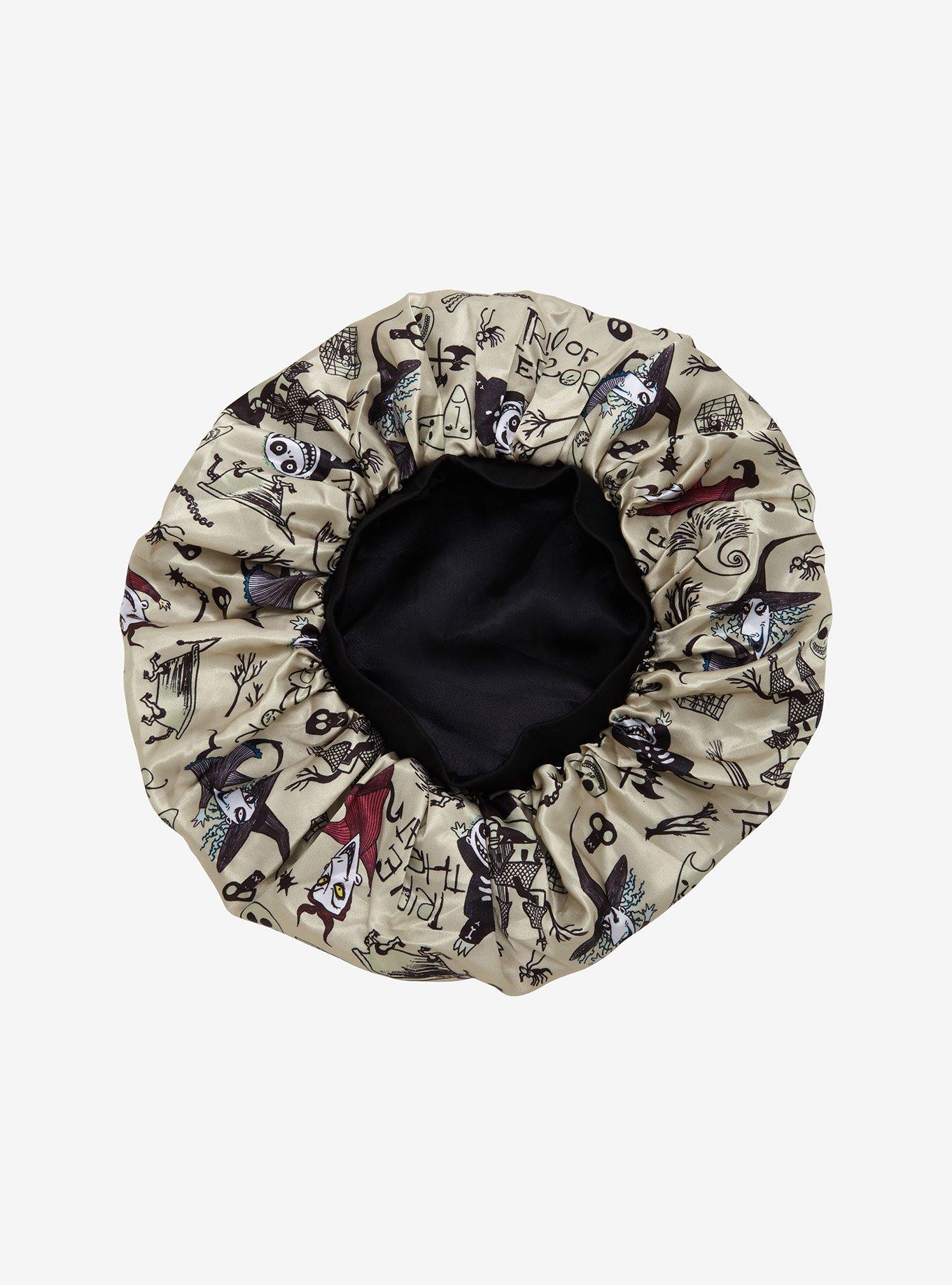 Disney The Nightmare Before Christmas Lock, Shock, & Barrel Allover Print Satin Bonnet - BoxLunch Exclusive