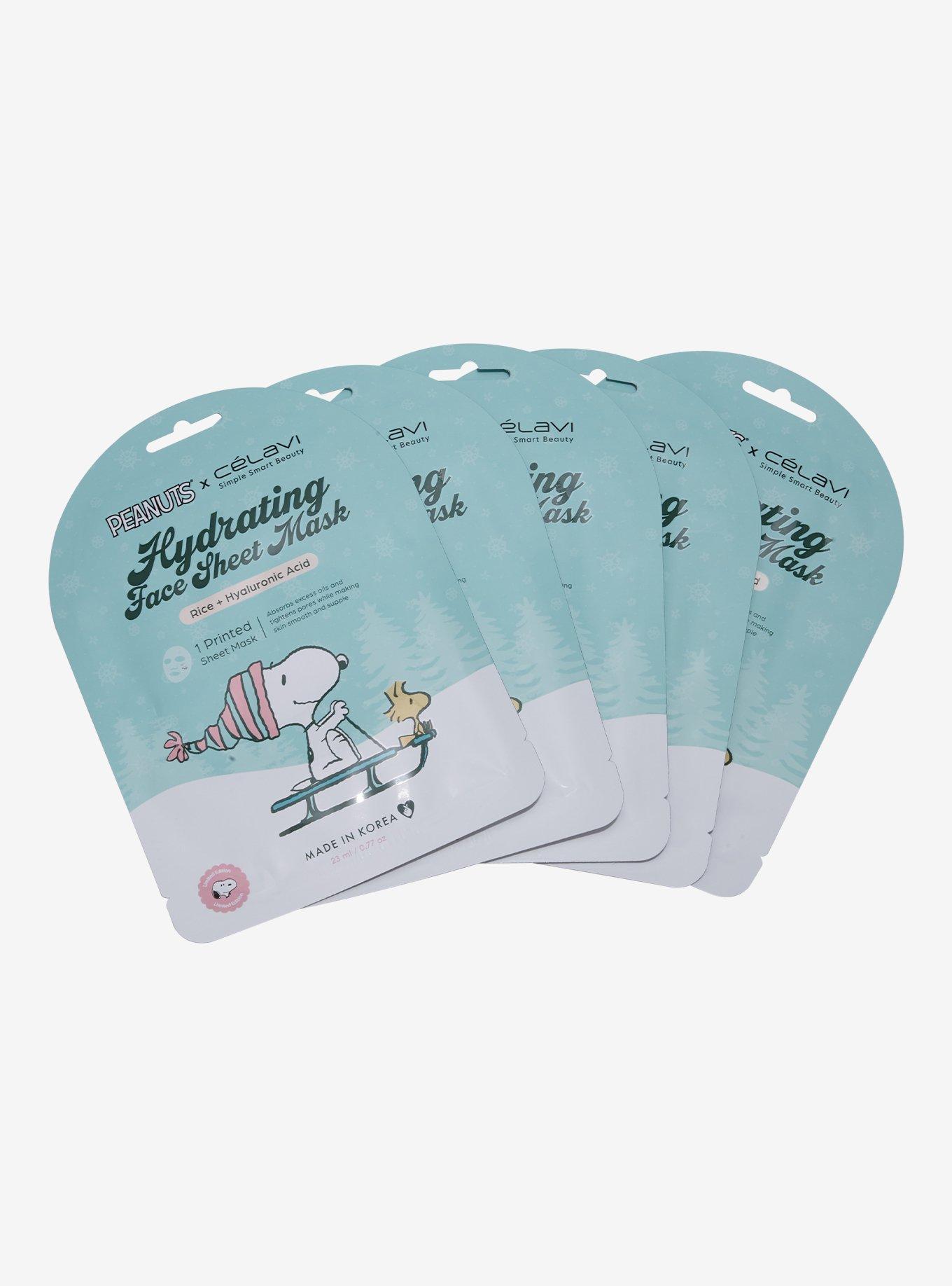 Célavi x Peanuts Hydrating Face Sheet Mask Pack, , hi-res