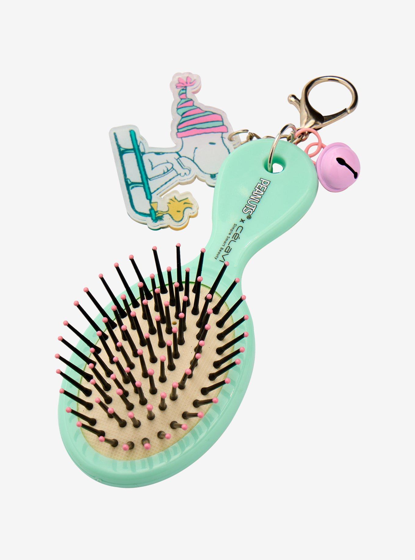 C&eacute;lavi x Peanuts Snoopy Holiday On-the-Go Hair Brush Keychain, , alternate
