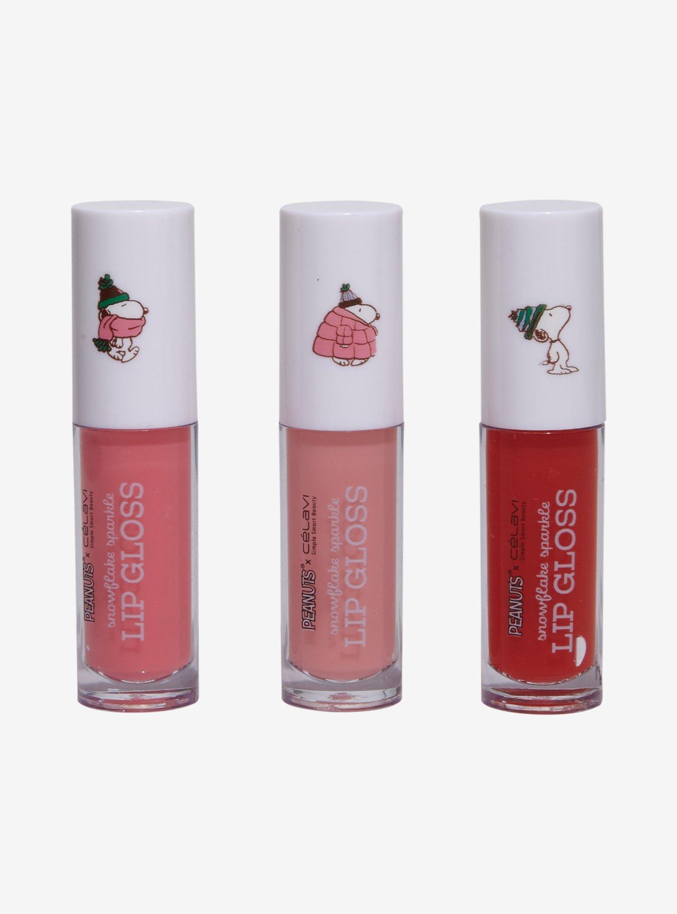 Célavi x Peanuts Snowflake Sparkle Lip Gloss Trio, , hi-res