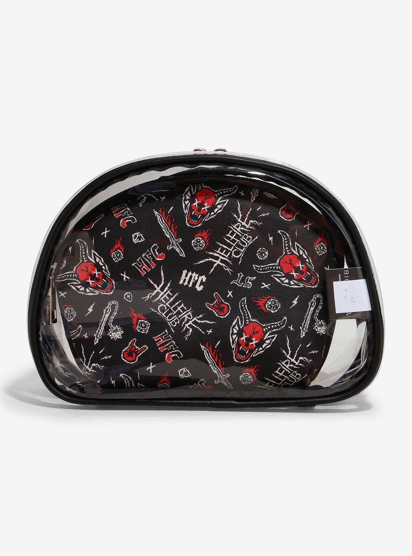 Stranger Things Hellfire Club Cosmetic Bag Set — BoxLunch Exclusive, , hi-res