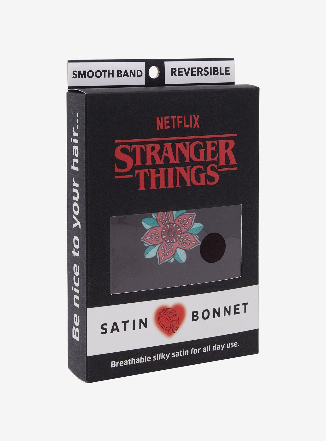 Stranger Things Demogorgon Reversible Satin Bonnet — BoxLunch Exclusive, , alternate