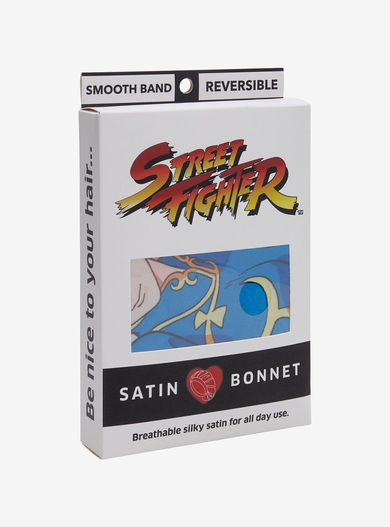 Street Fighter Chun-Li Double-Layered Reversible Satin Bonnet &mdash; BoxLunch Exclusive, , alternate