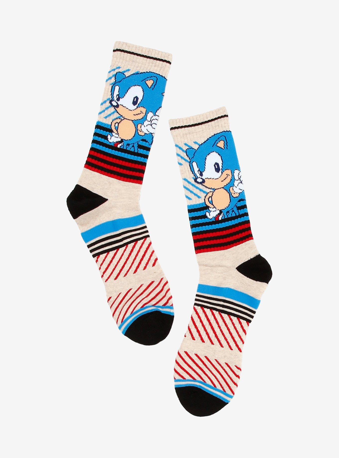 Sonic The Hedgehog Stripe Crew Socks, , hi-res