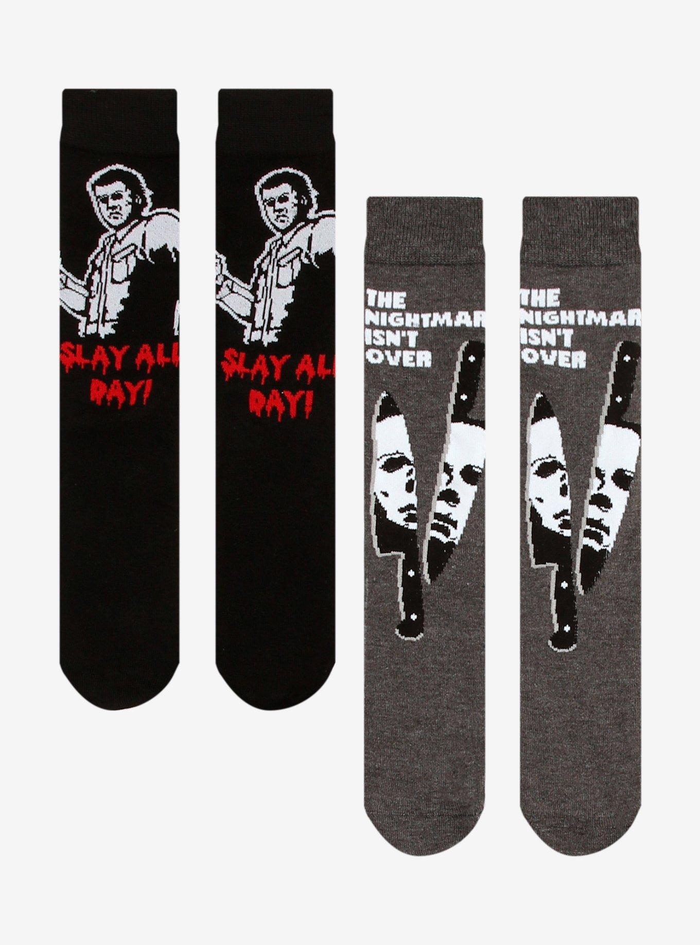 Halloween II Michael Myers Crew Socks 2 Pair, , hi-res